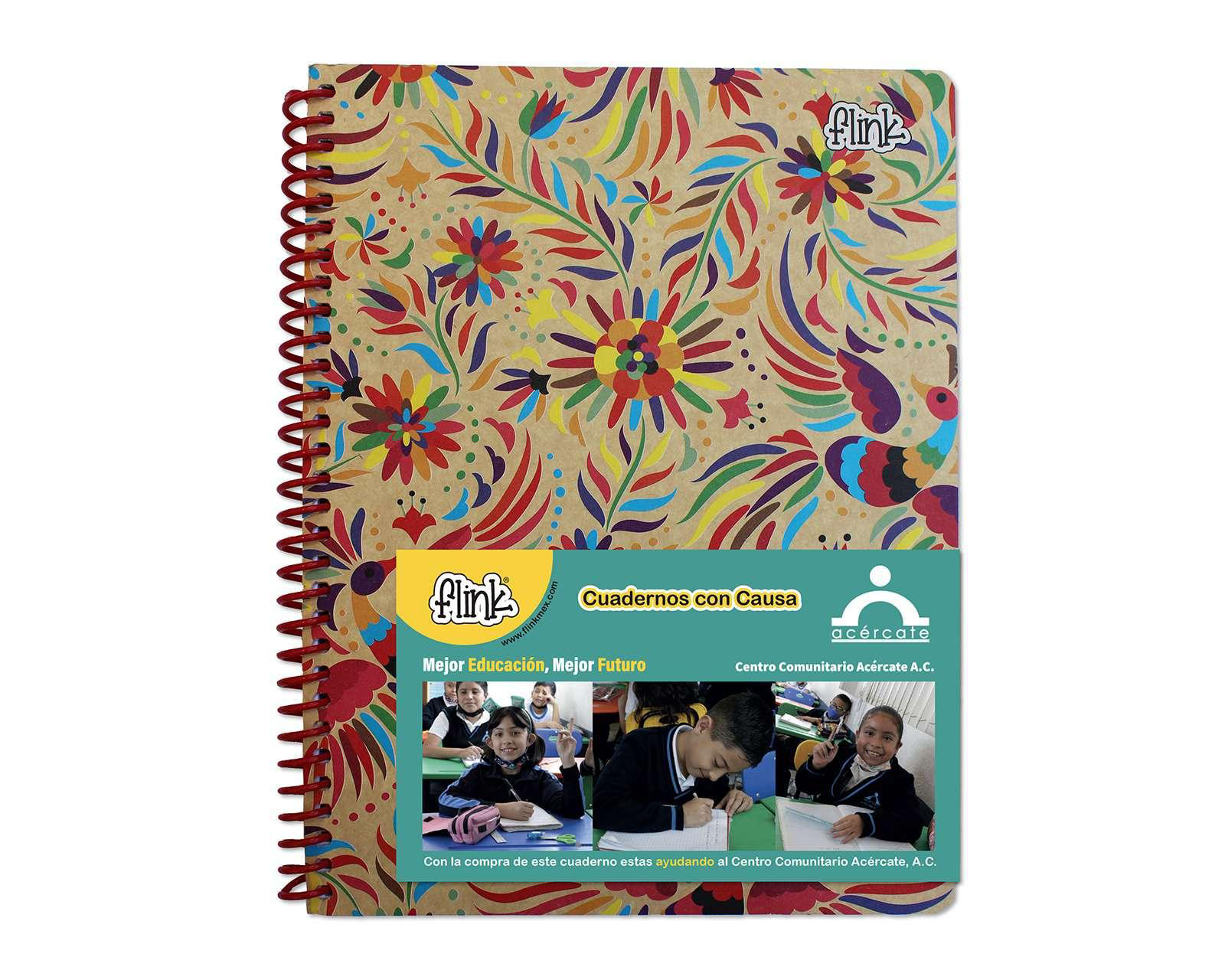 Cuaderno a Rayas Flink 80 Hojas