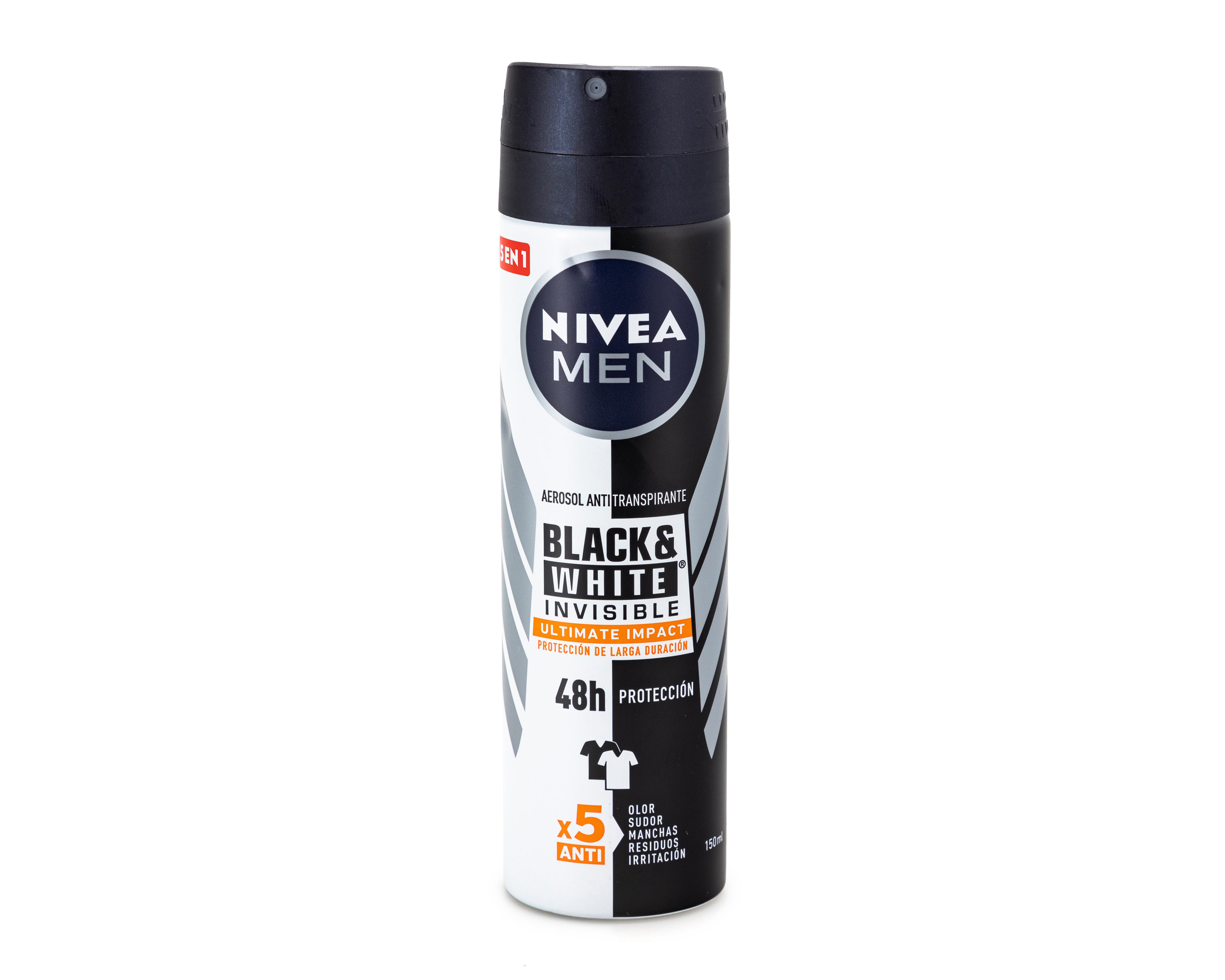 Foto 2 pulgar | Desodorante en Aerosol marca Nivea Men Black & White