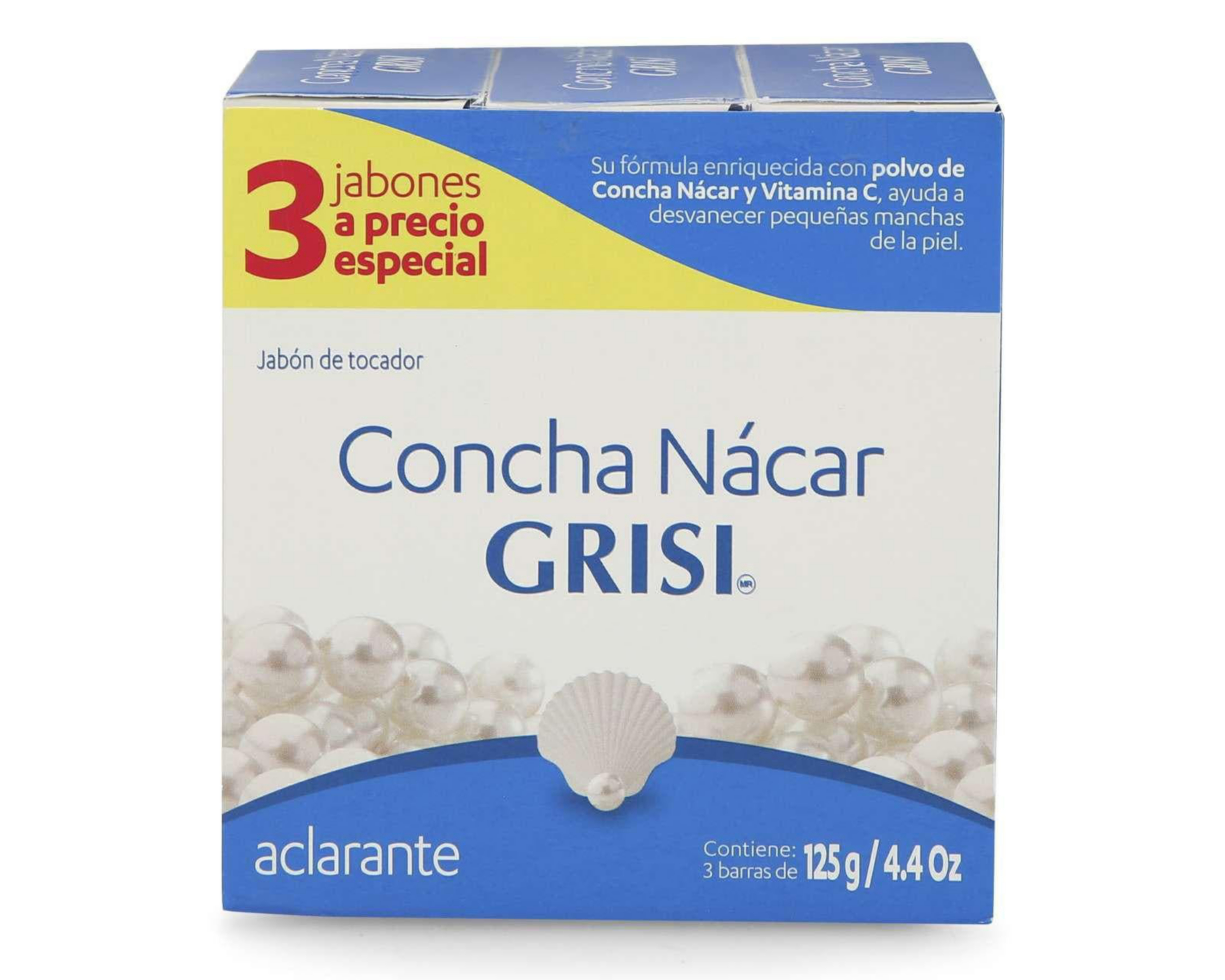 Jabones Grisi Concha Nácar Aclarante