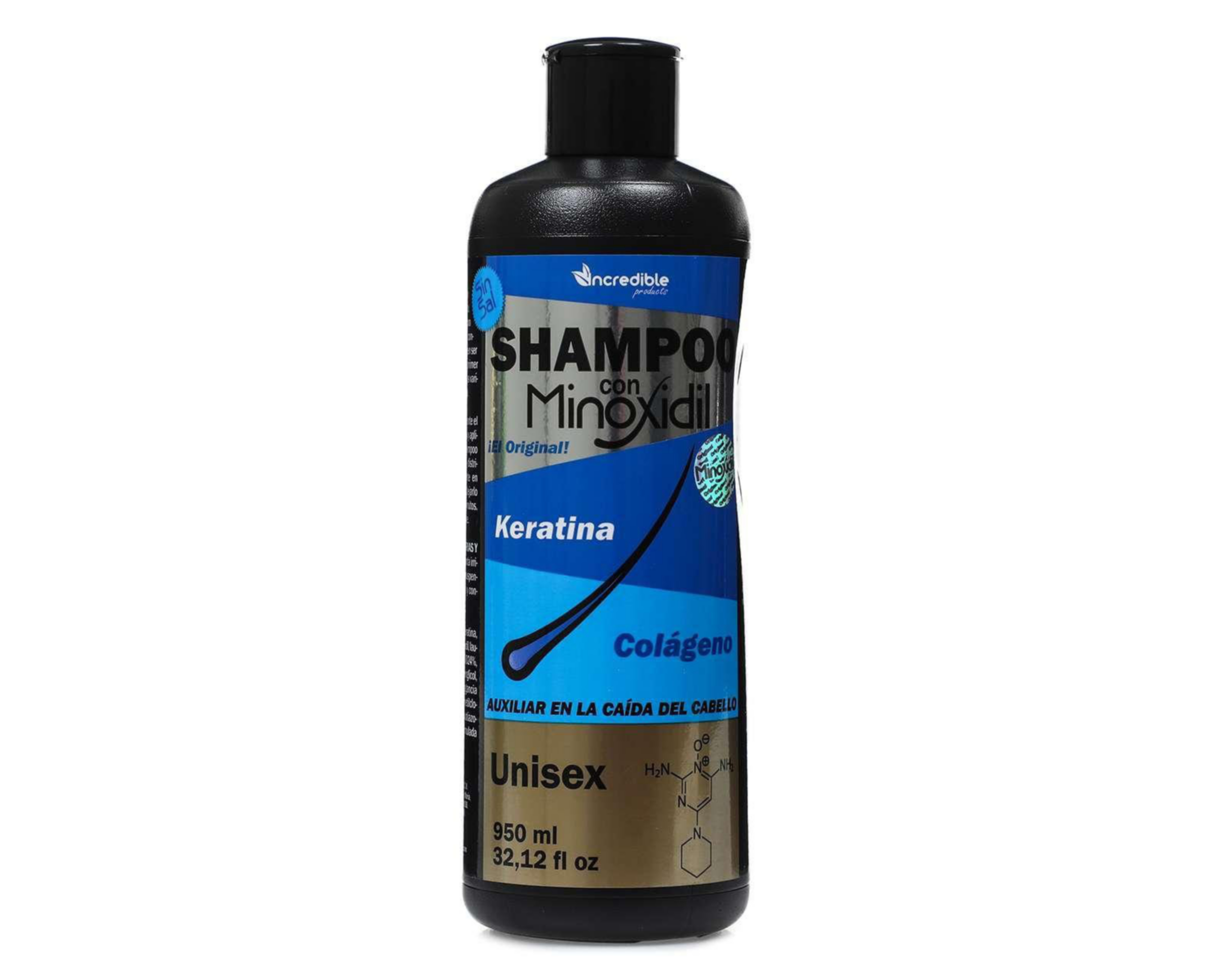 Foto 2 pulgar | Shampoo Incredible Products Minoxidil 950 ml