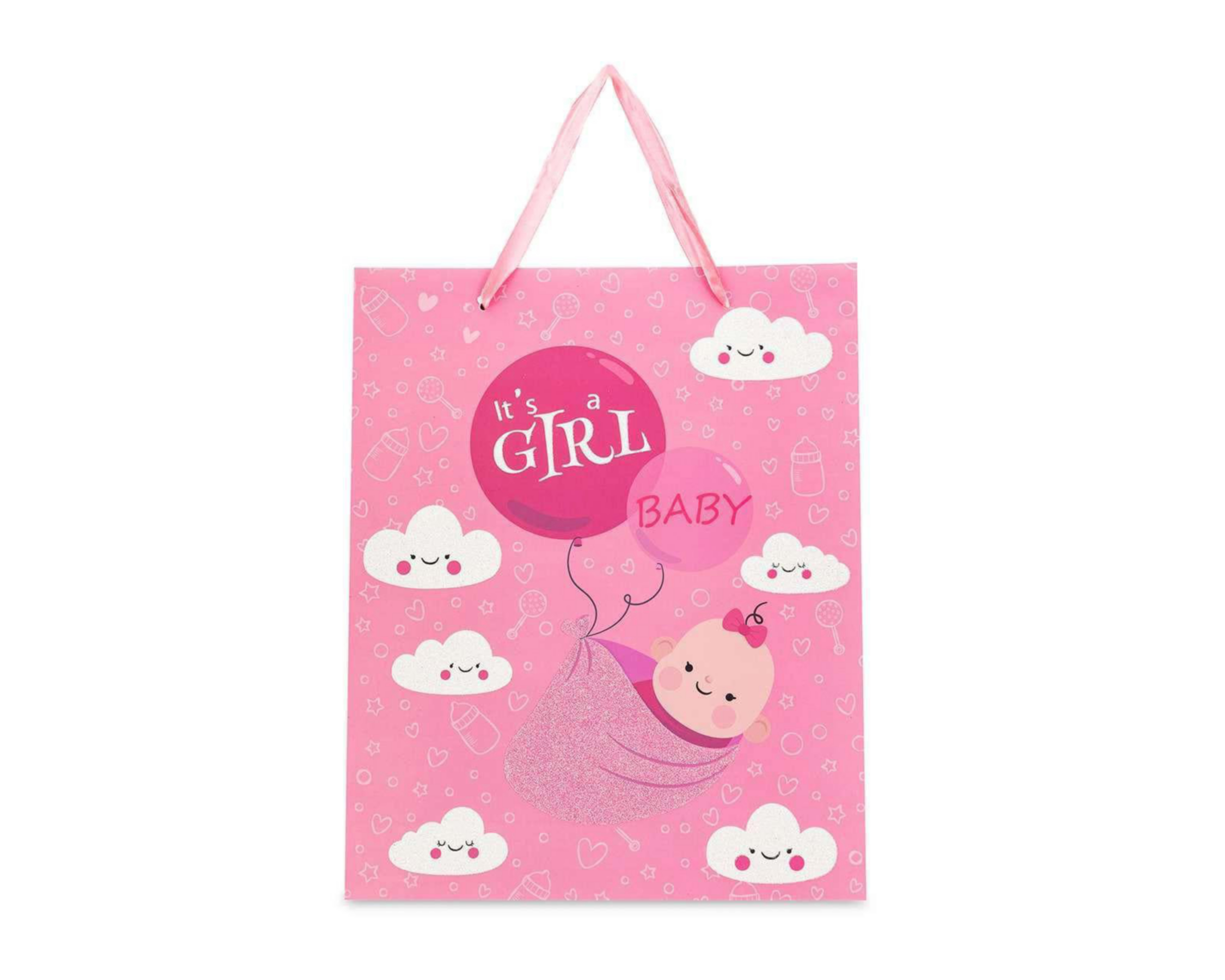 Bolsa de Papel para Regalo Rosa $39