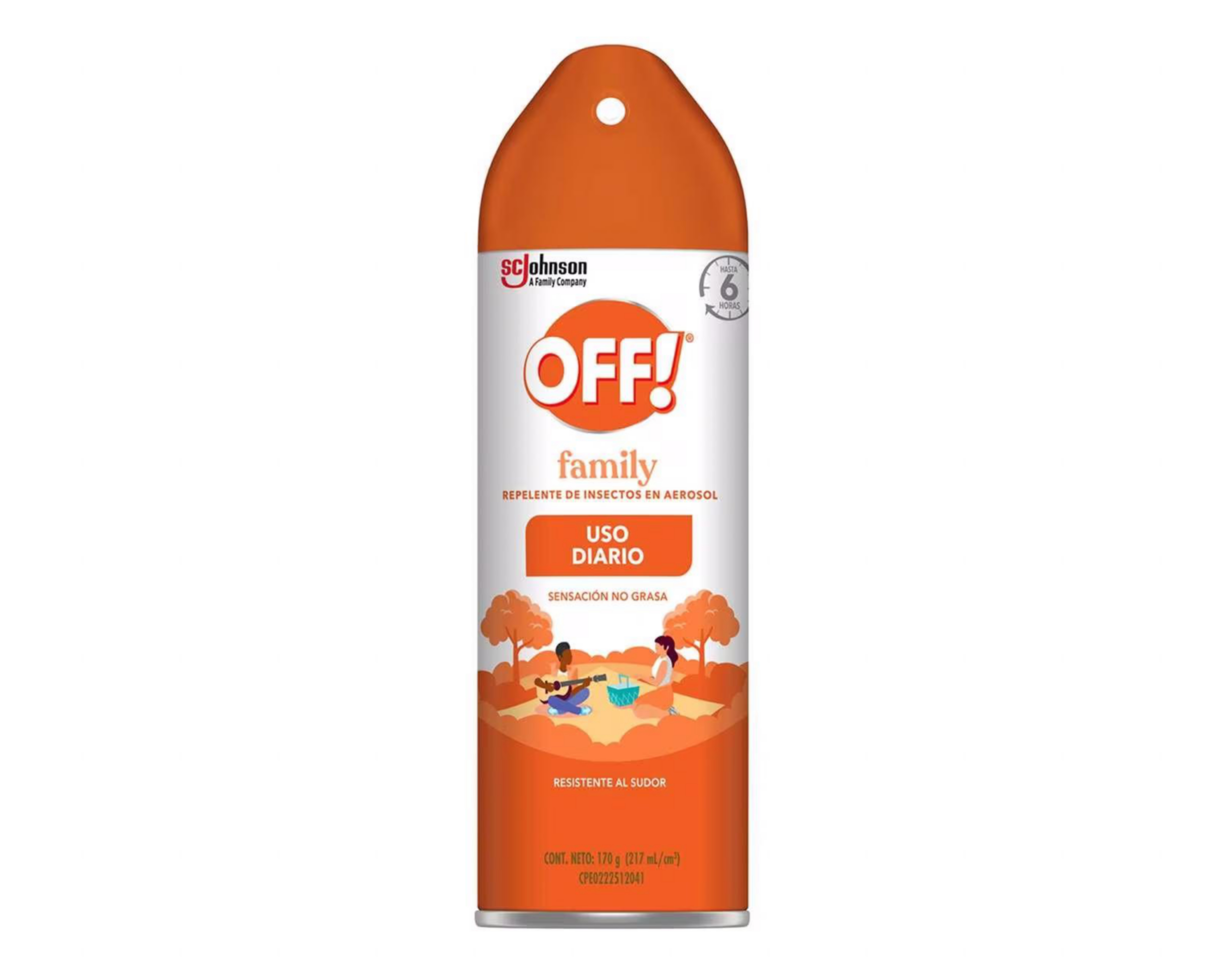 Repelente de Insectos OFF! Family en Aerosol 170 g $85