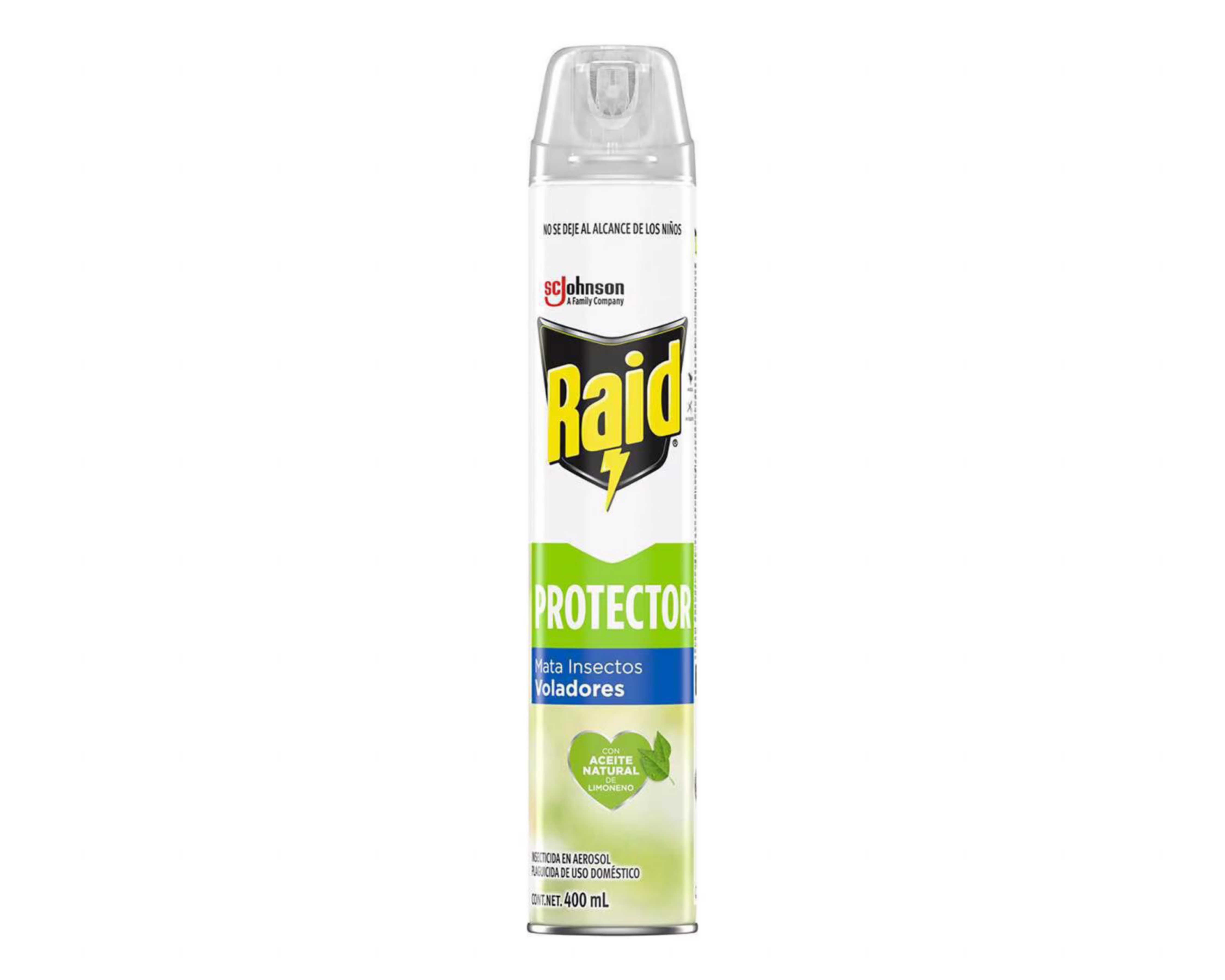 Insecticida Raid Protector Voladores en Aerosol 400 ml