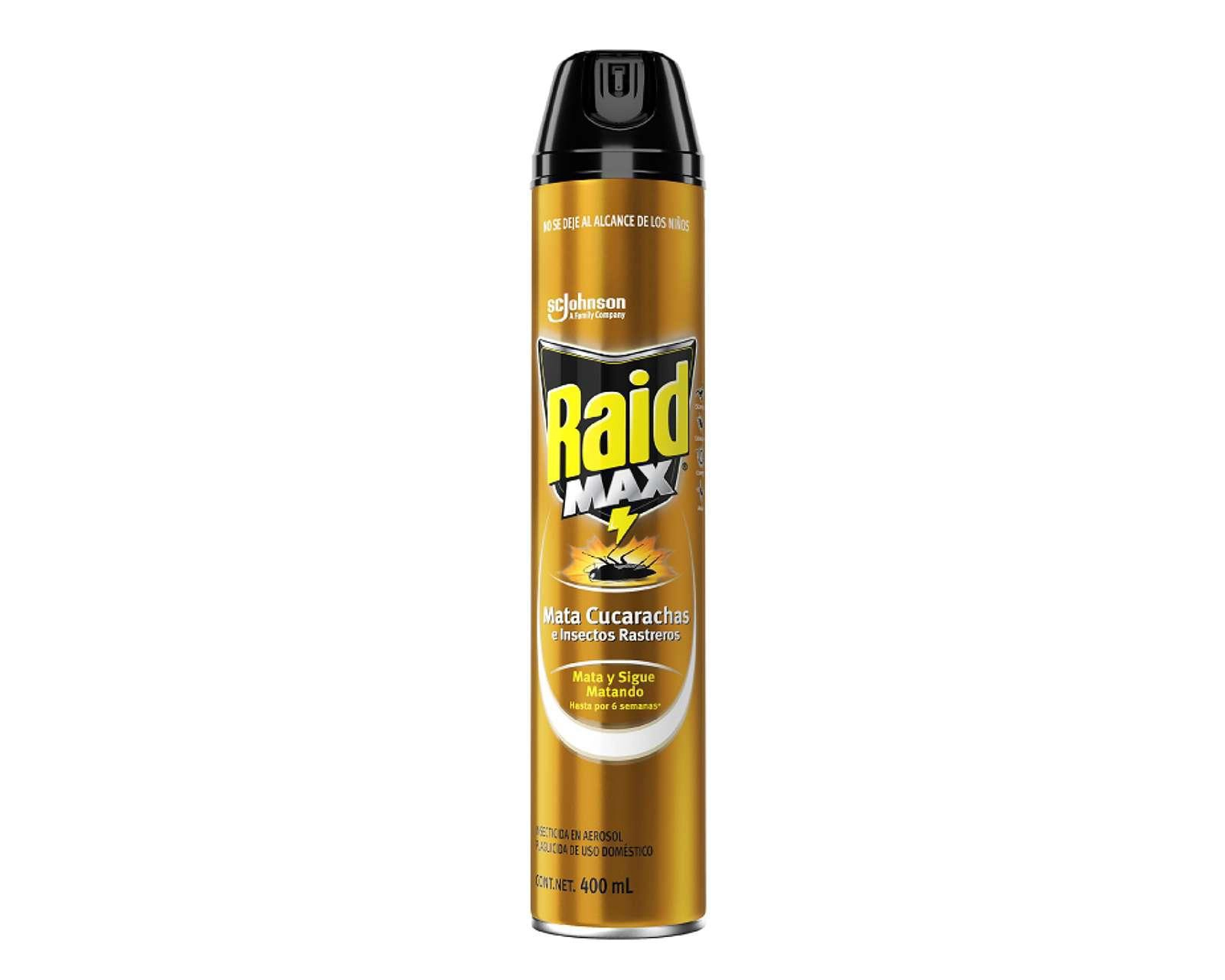 Insecticida Raid Max en Aerosol 400 ml