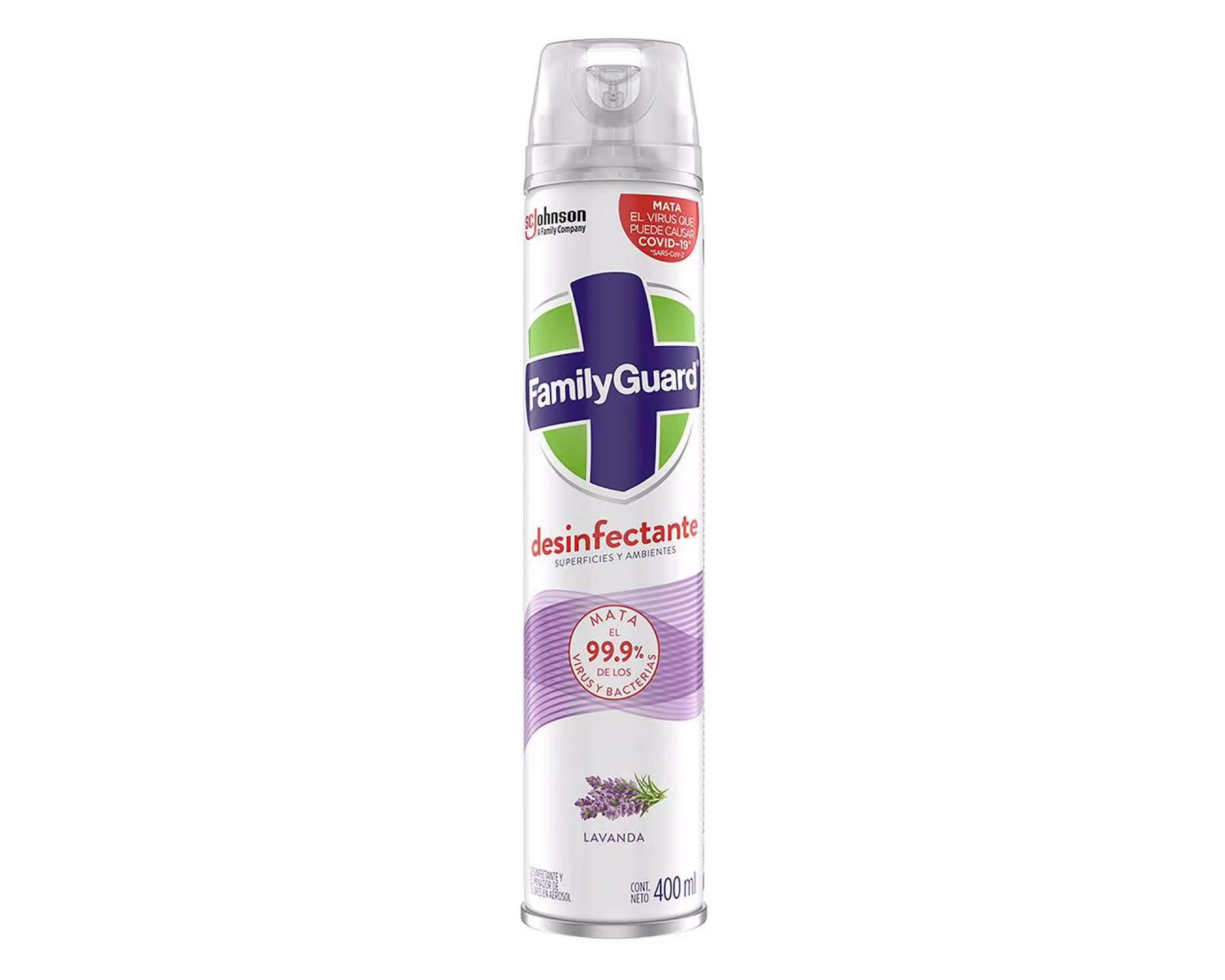 Desinfectante Family Guard Lavanda en Aerosol 400 ml