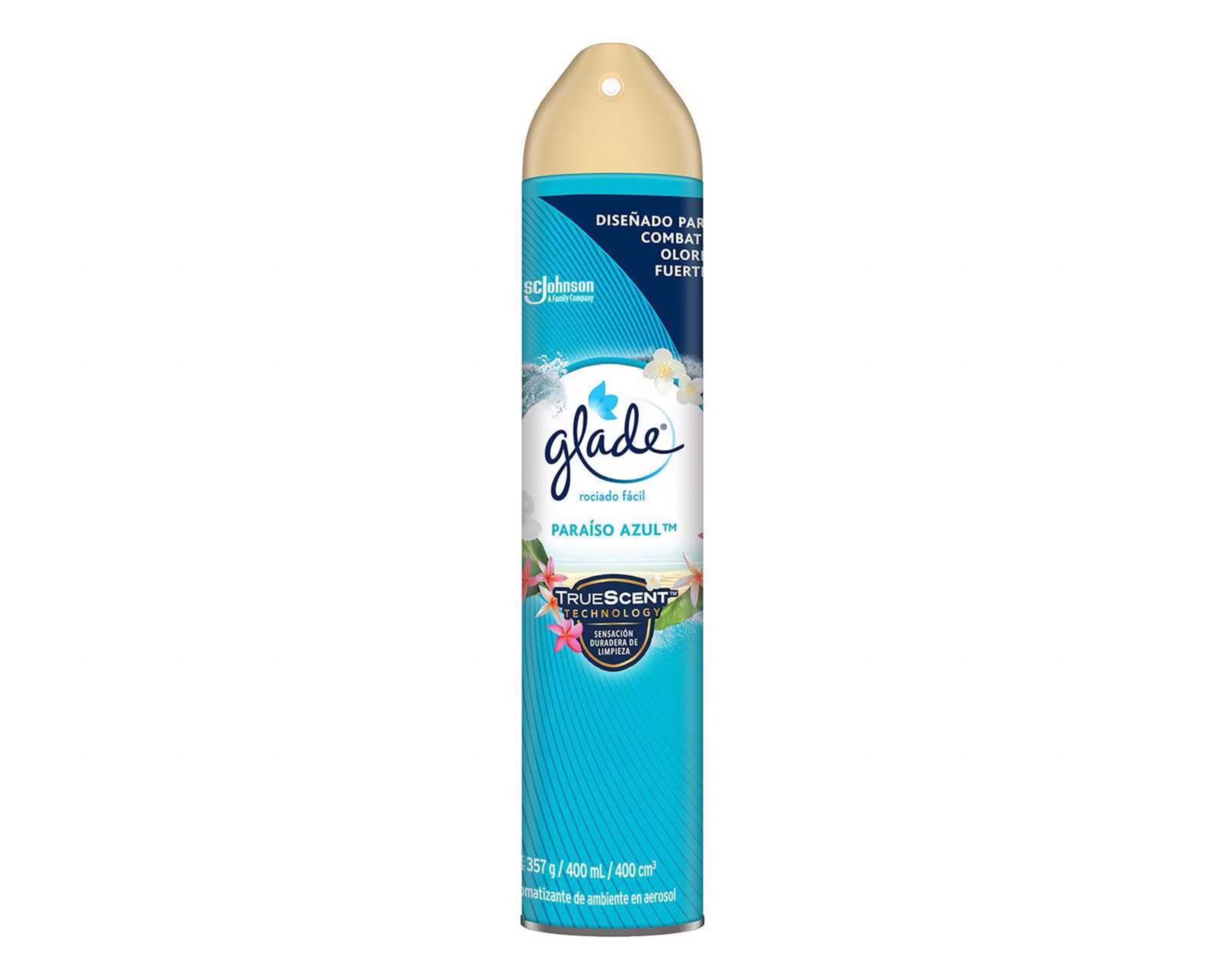 Aromatizante Glade Paraíso Azul en Aeorosol 400 ml $49