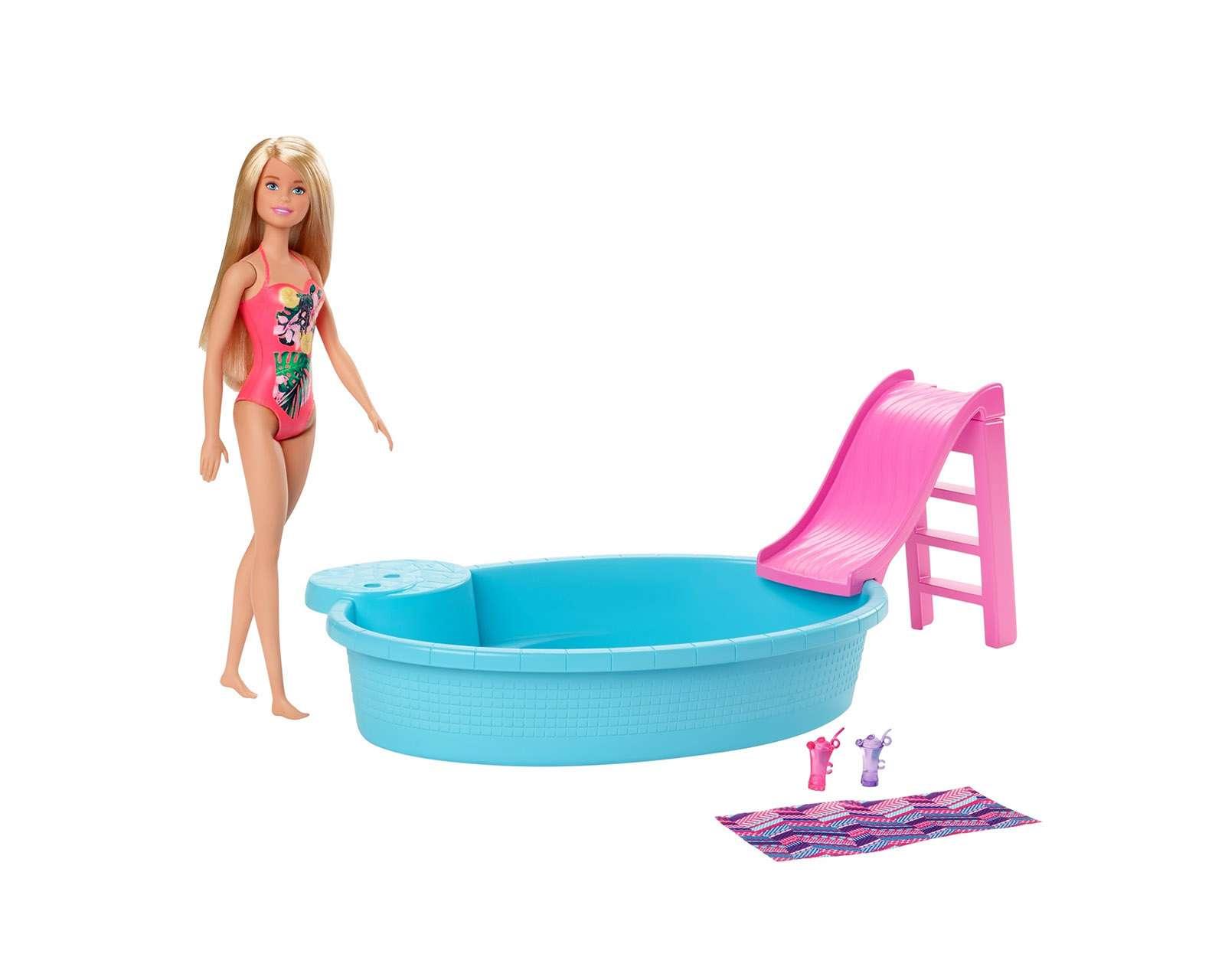 Foto 3 pulgar | Muñeca Barbie Piscina Glam