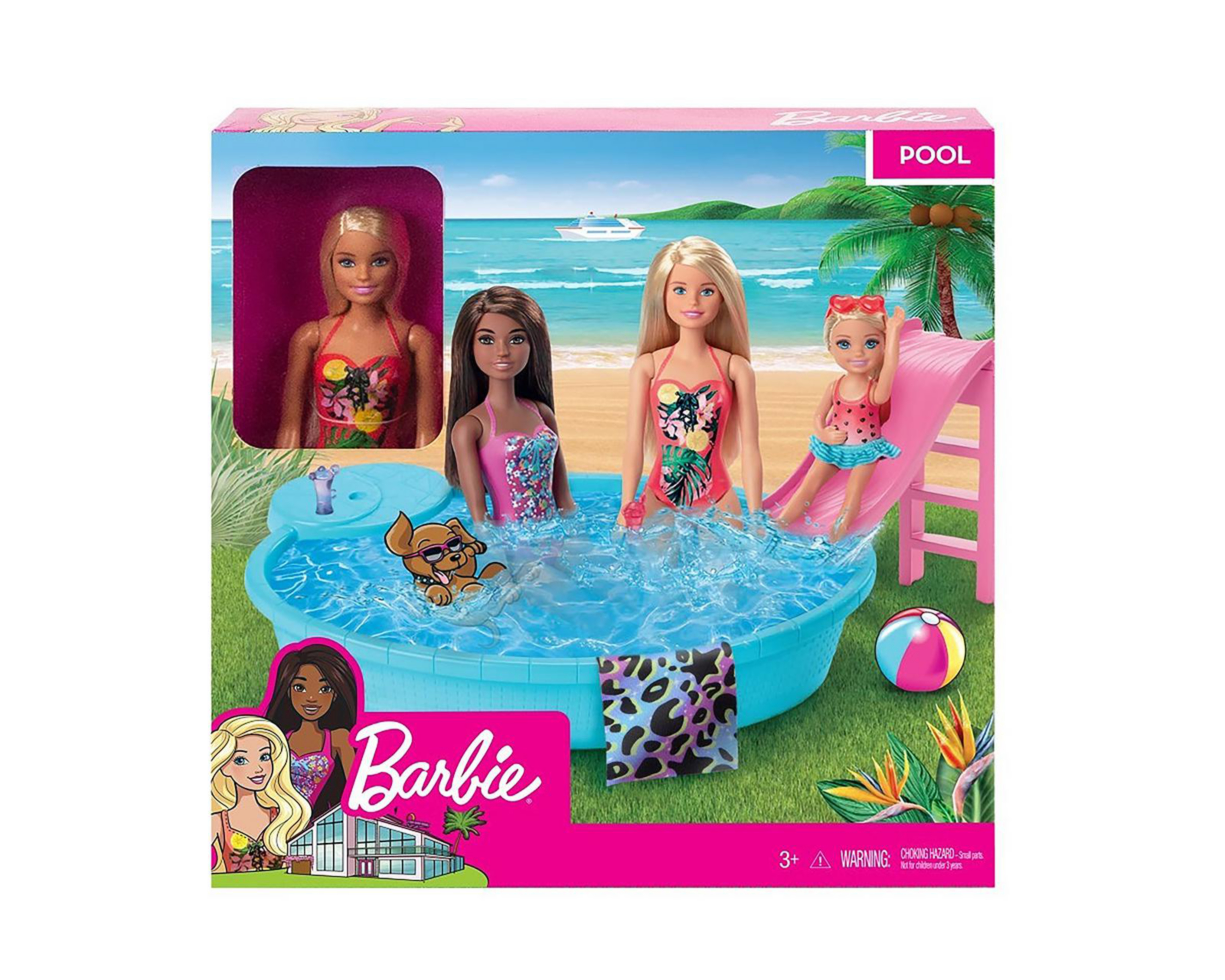Foto 9 pulgar | Muñeca Barbie Piscina Glam
