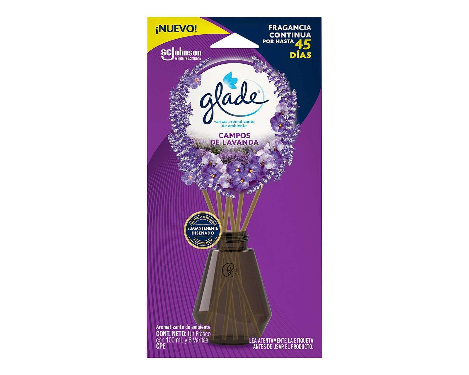 Foto 2 pulgar | Varitas Ambientales Glade Campos de Lavanda 100 ml