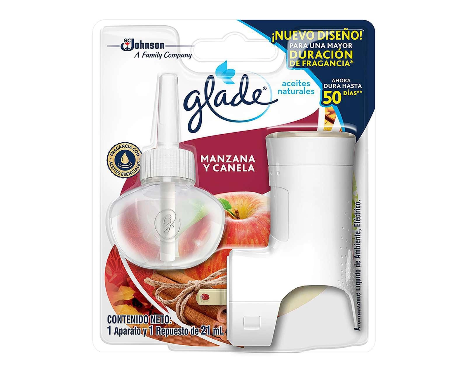 Difusor Eléctrico Glade Manzana Canela con Repuesto