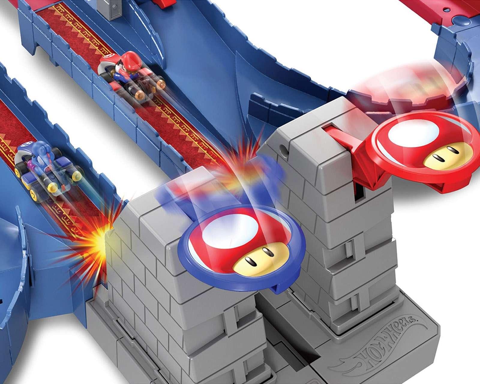 Foto 6 pulgar | Autopista Hot Wheels Mario Kart Castillo de Bowser