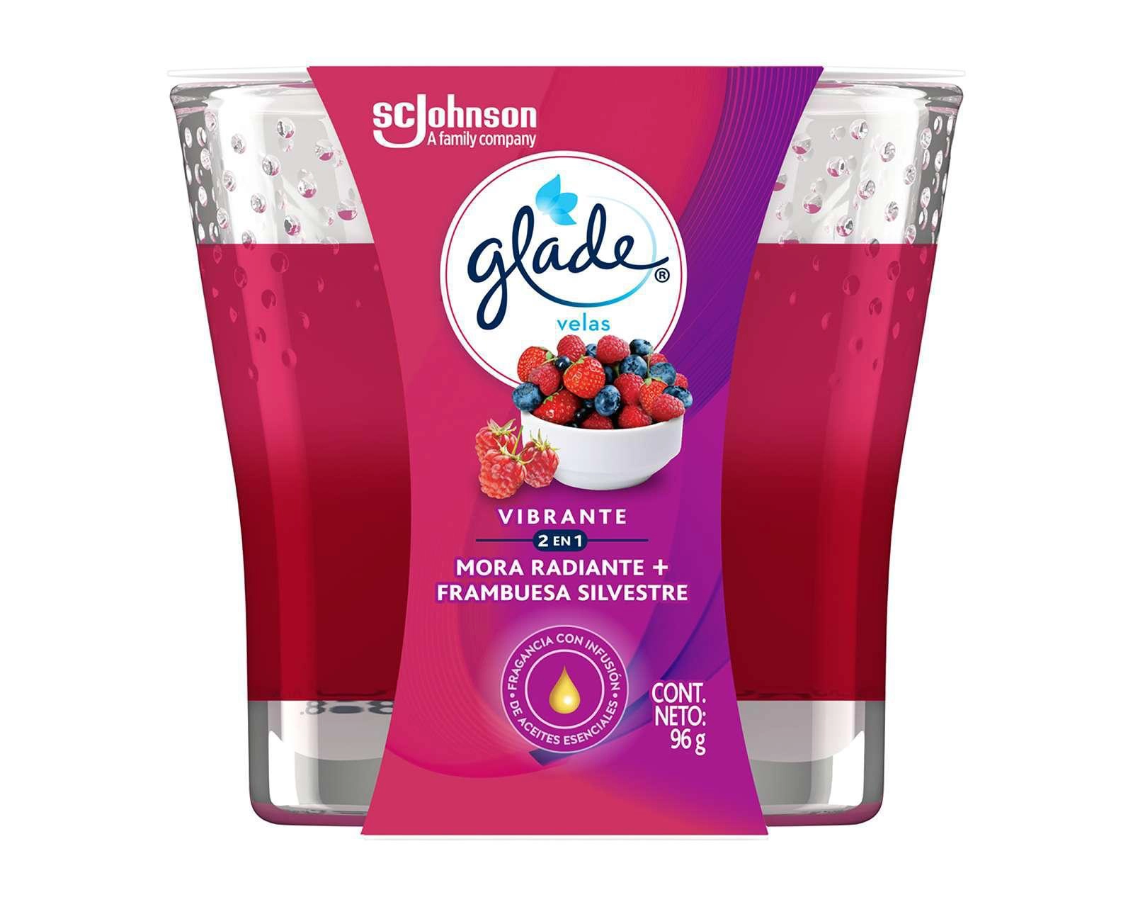 Vela Aromática Glade Vibrante 2 en 1