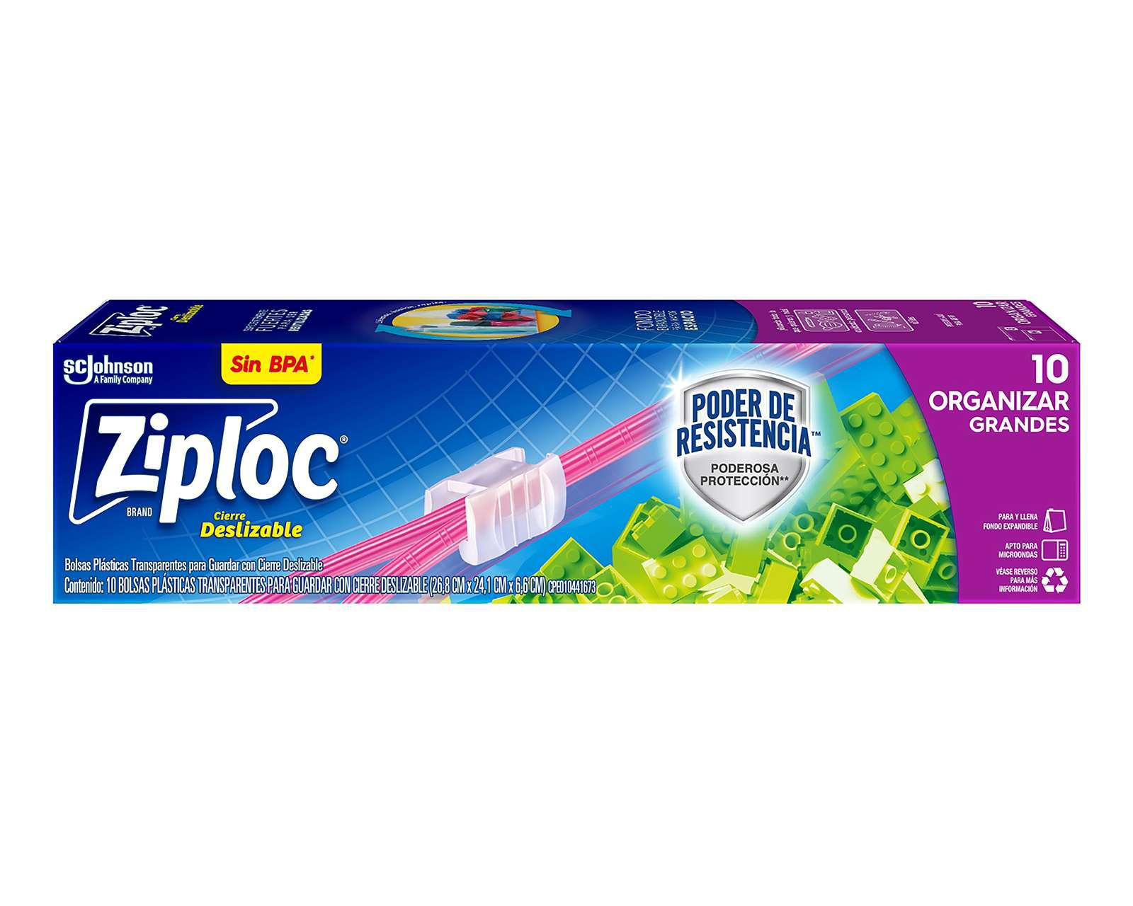 Foto 1 | Bolsas Ziploc para Organizar 10 Piezas