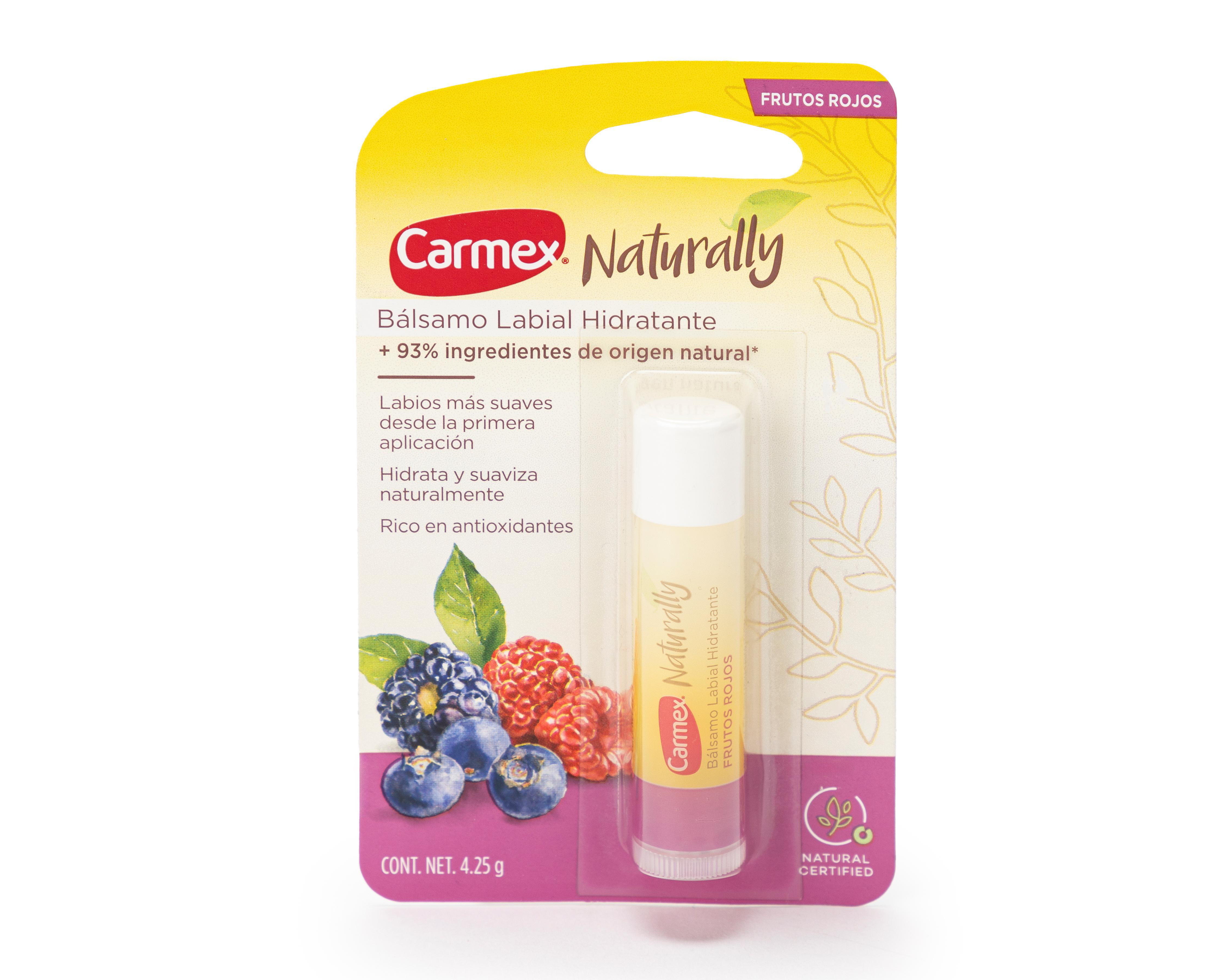 Bálsamo Labial Carmex Naturally Frutos Rojos