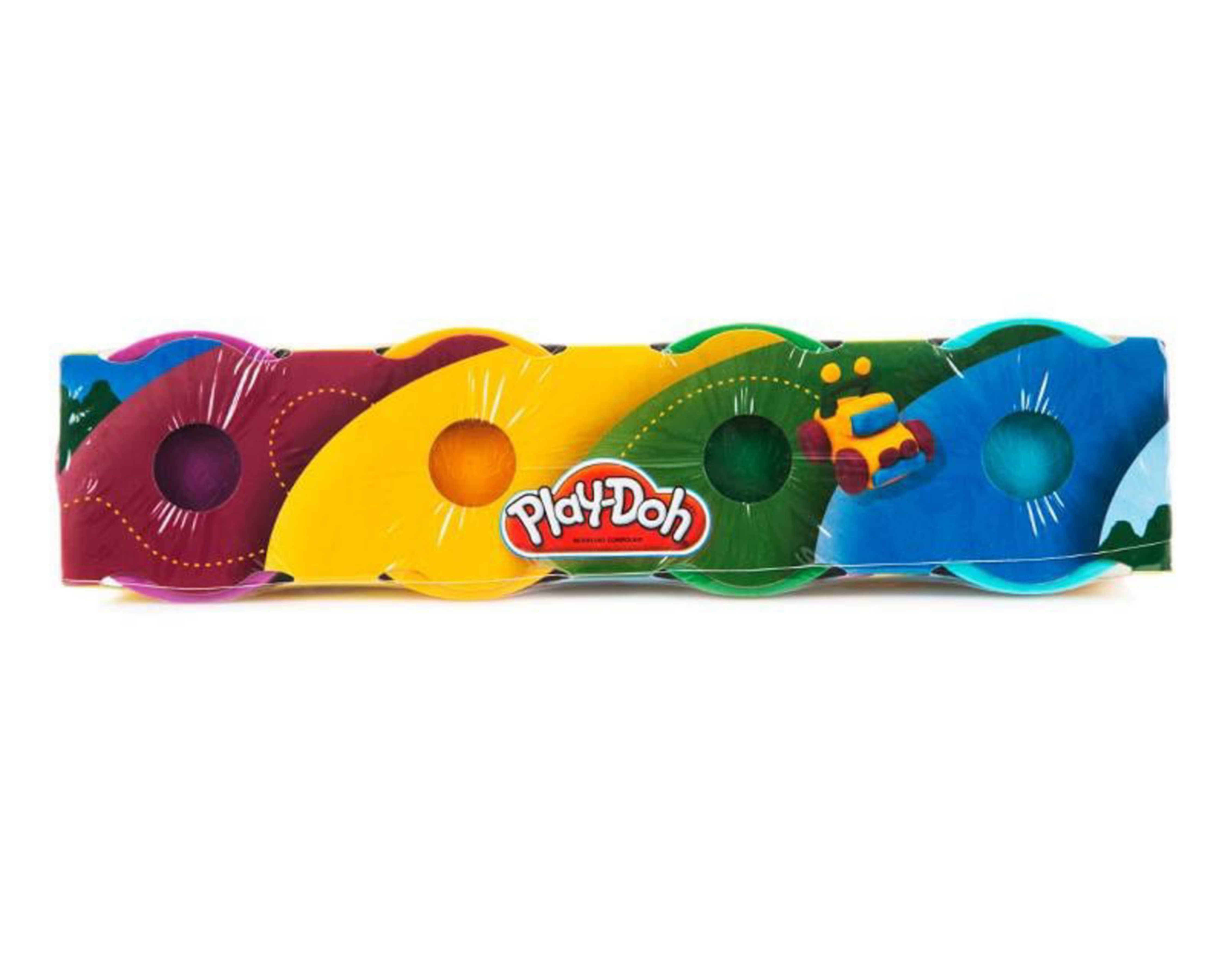 Foto 3 pulgar | Plastilinas Play-Doh Colores Surtidos 4 Pack