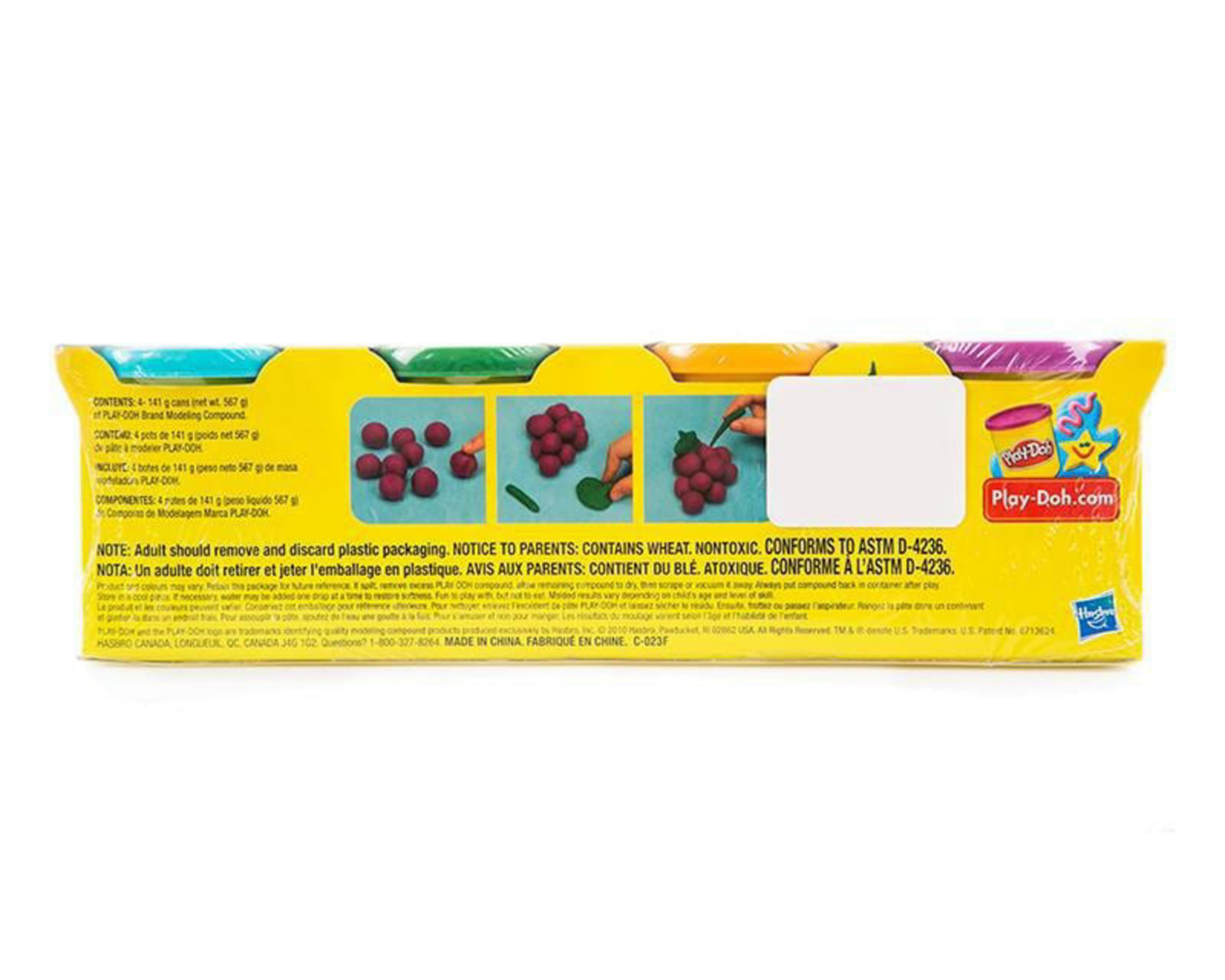 Foto 4 pulgar | Plastilinas Play-Doh Colores Surtidos 4 Pack