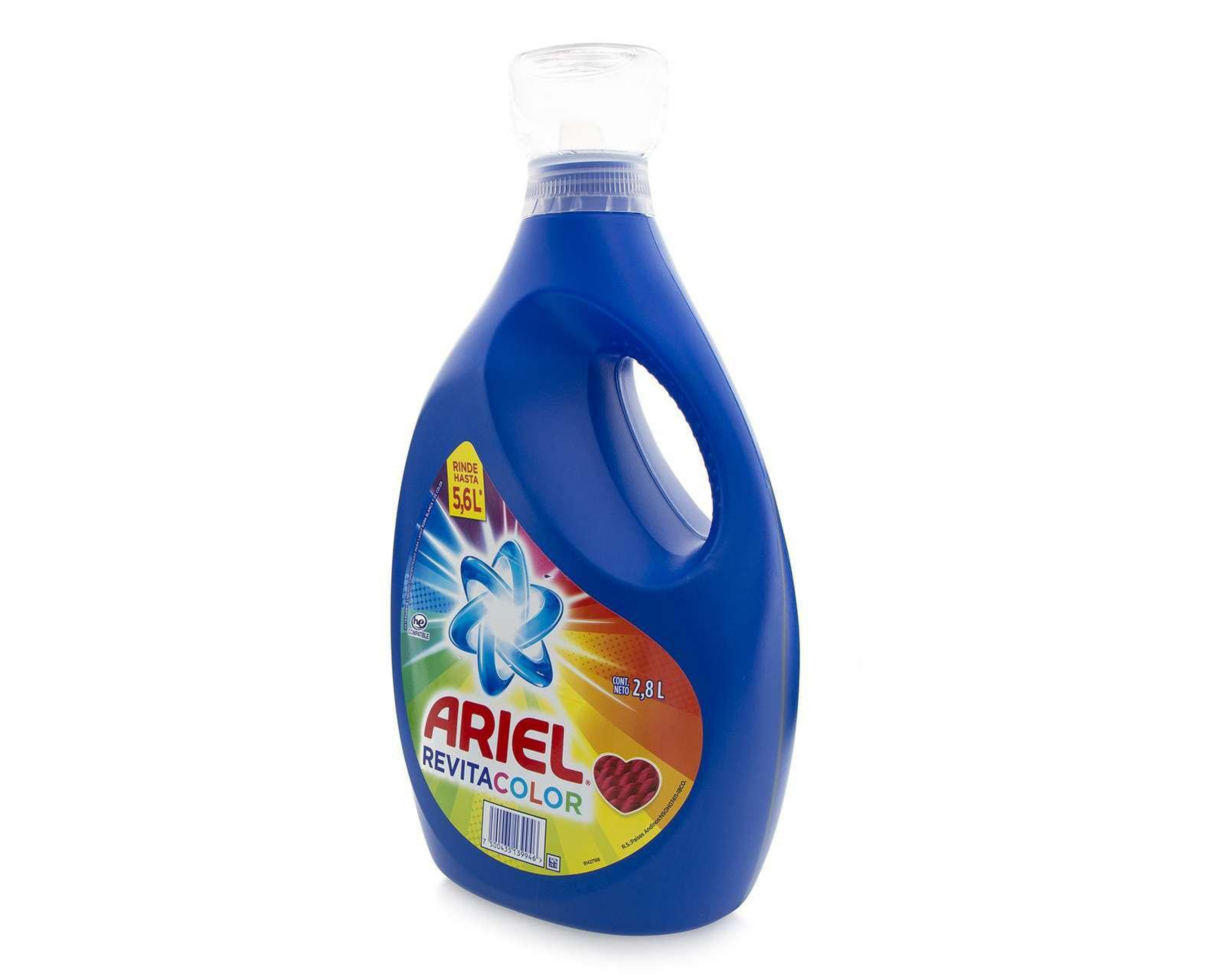 Foto 2 | Detergente Líquido Ariel Revitacolor 2.8 Litros