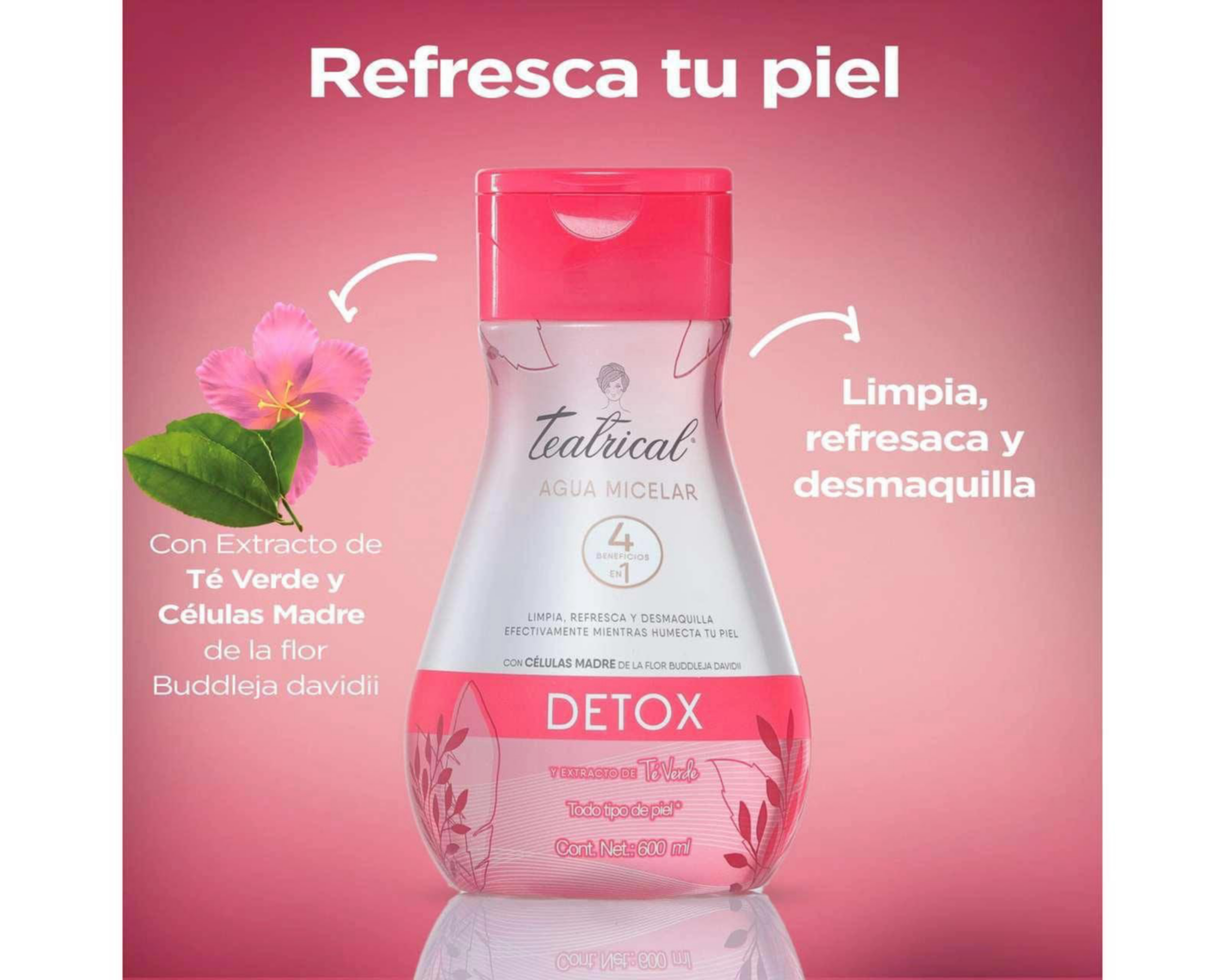 Foto 4 pulgar | Agua Micelar Teatrical Detox