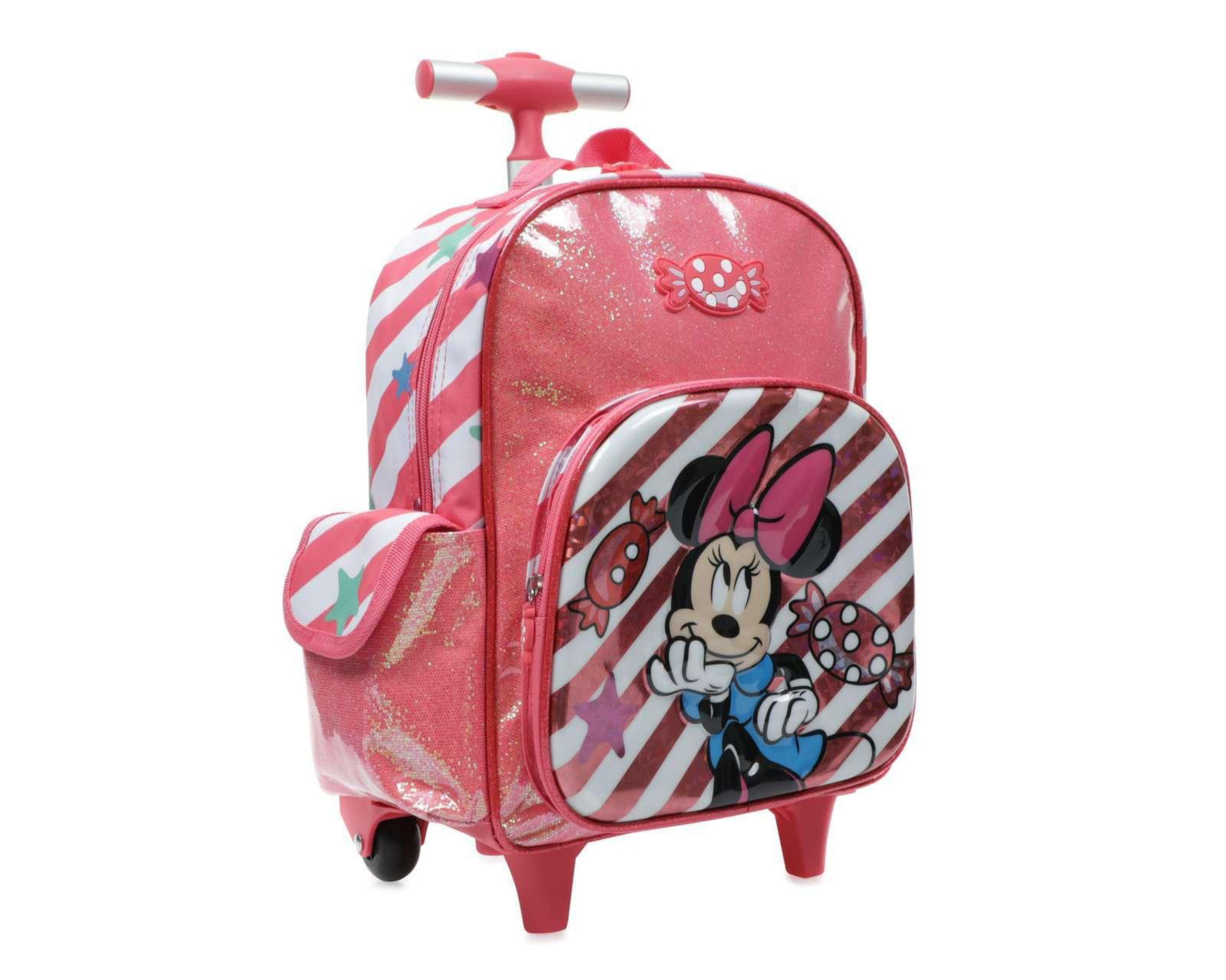 Foto 2 pulgar | Mochila con Ruedas Disney Rosa