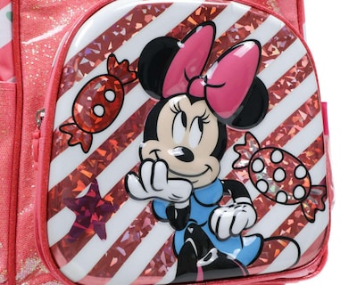 Foto 4 | Mochila con Ruedas Disney Rosa