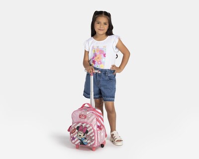 Foto 7 | Mochila con Ruedas Disney Rosa