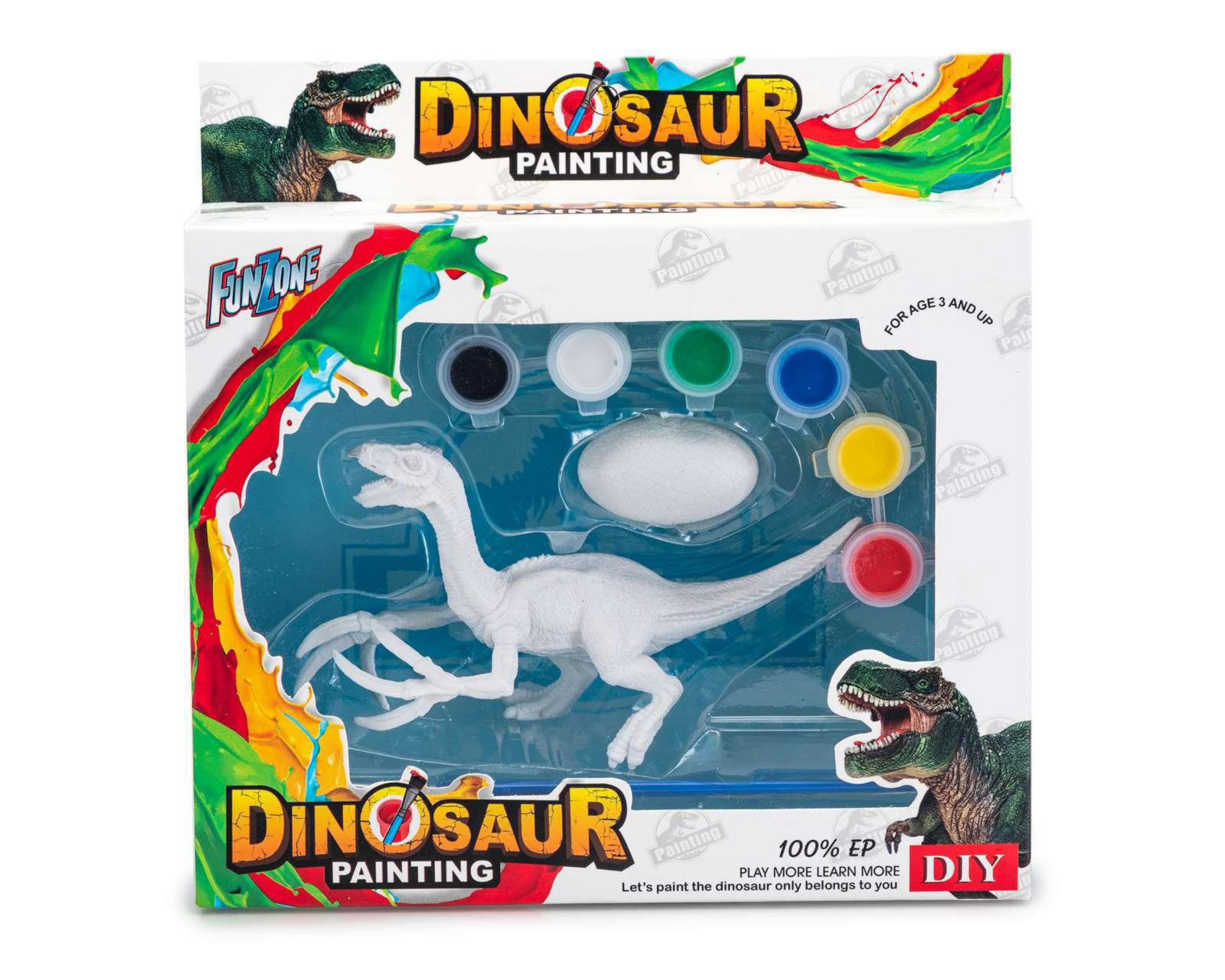 Foto 2 pulgar | Dinosaurio con Pinturas Funzone