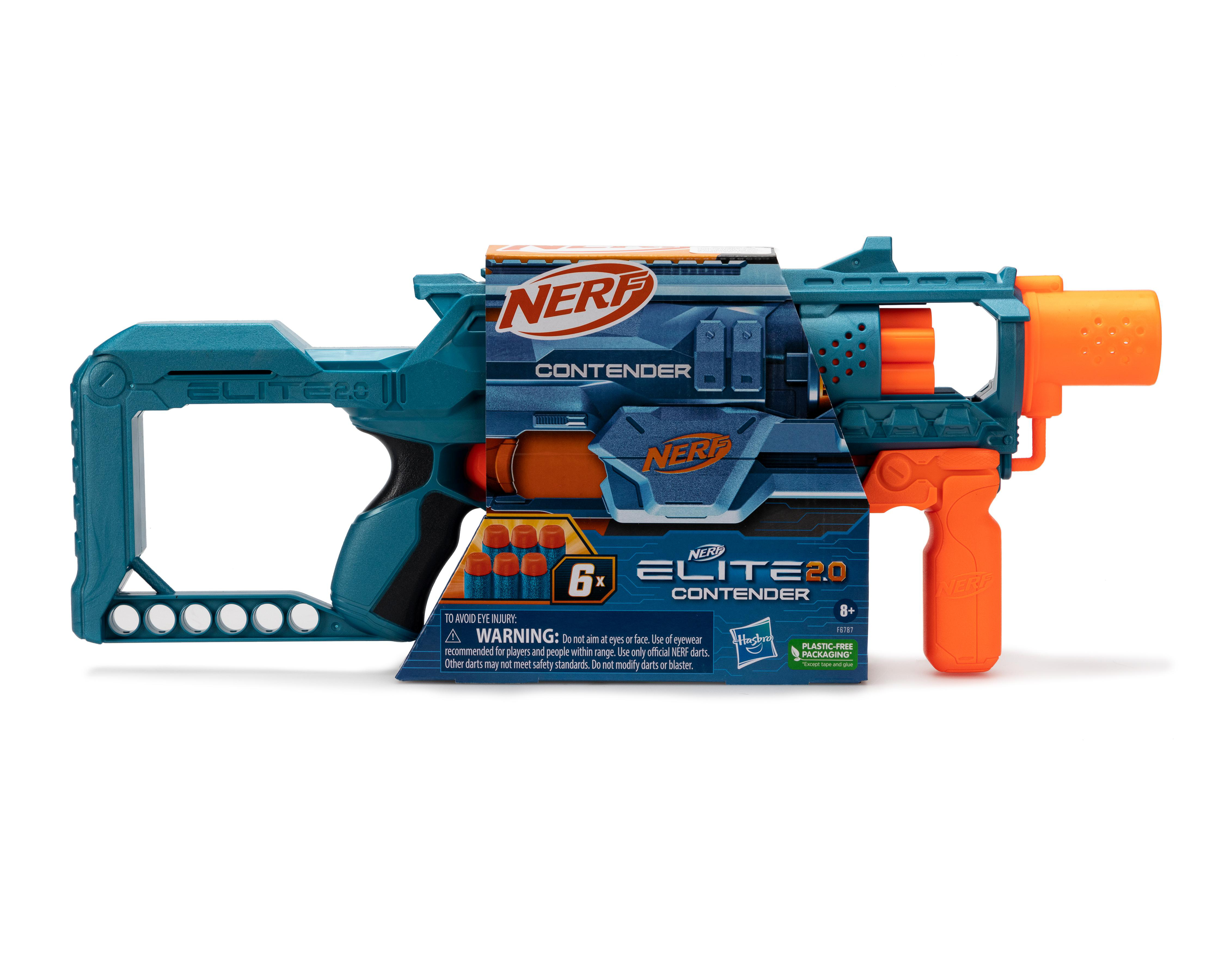 Foto 2 pulgar | Lanzadardos Nerf Elite 2.0 Contender