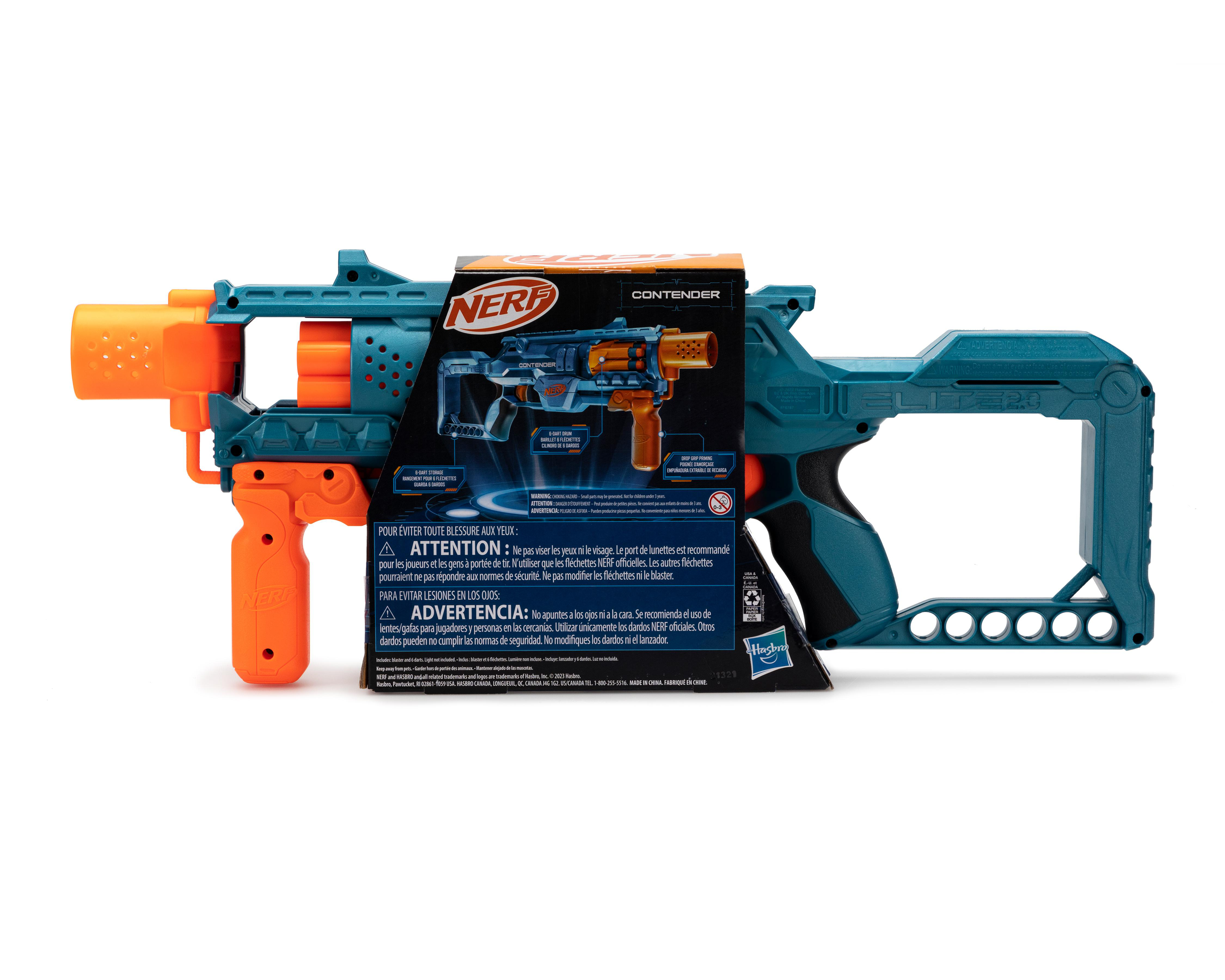 Foto 2 | Lanzadardos Nerf Elite 2.0 Contender