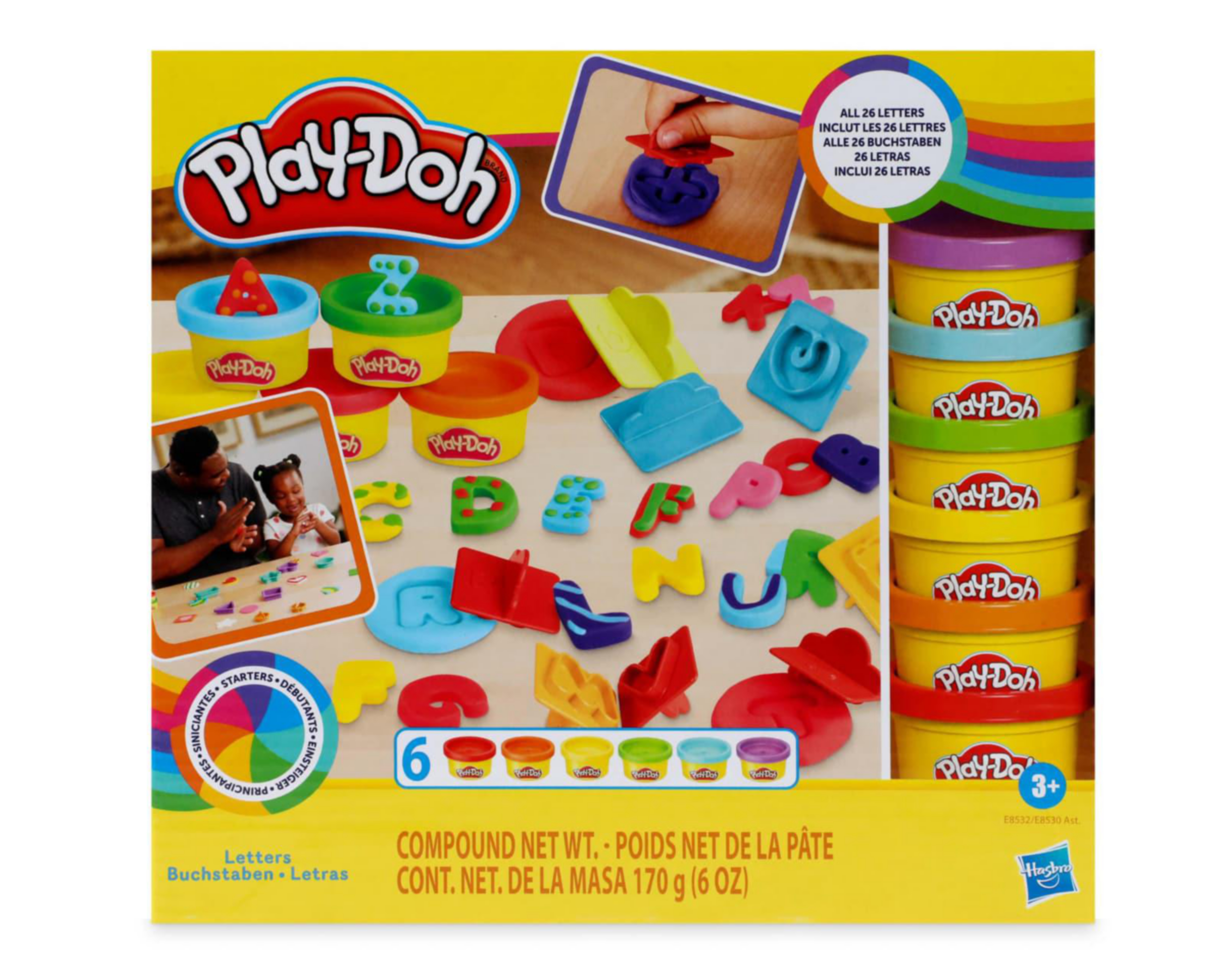 Plastilina Play-Doh Letras 6 Piezas