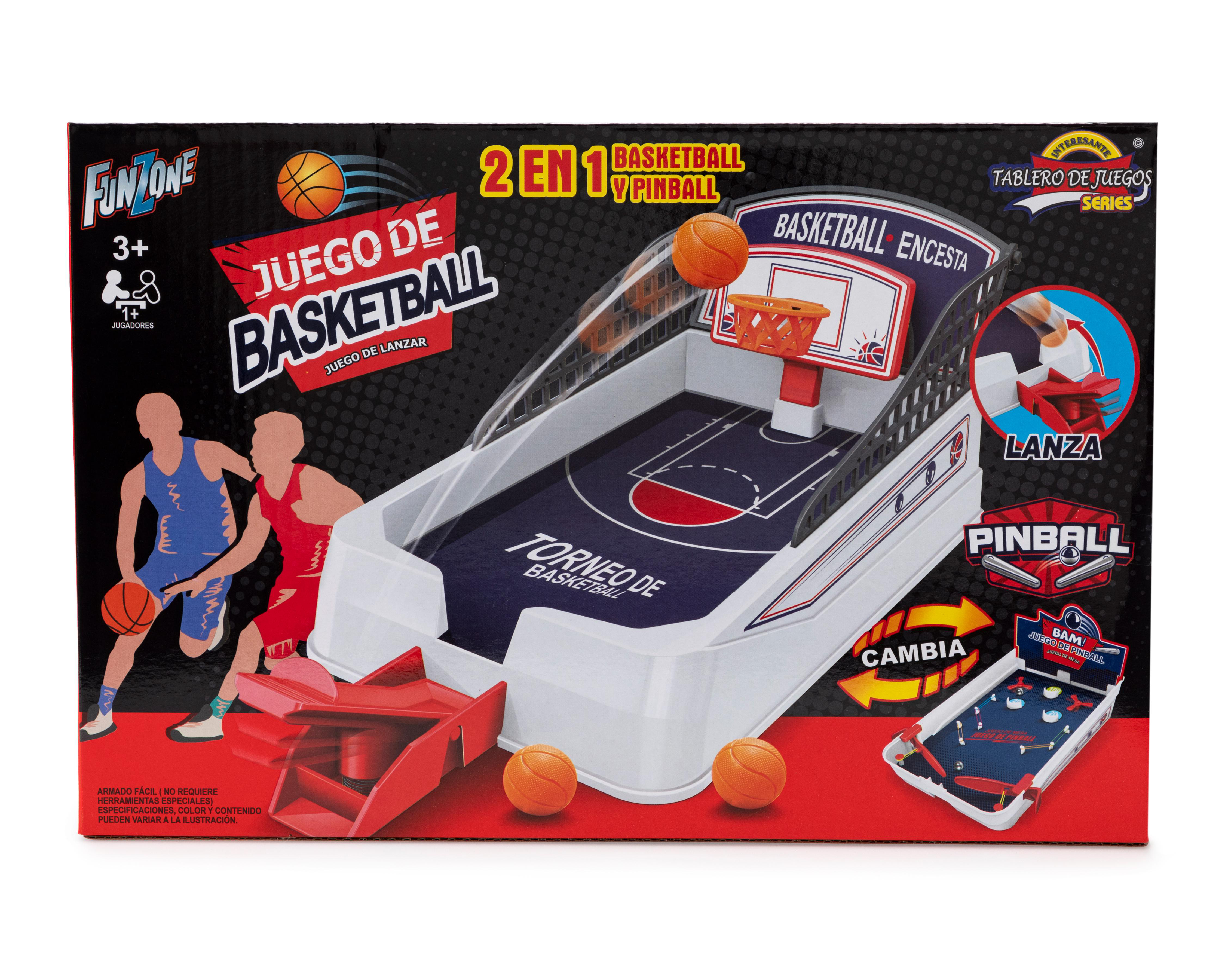 Foto 2 pulgar | Tablero de Pinball y Basquetbol Funzone