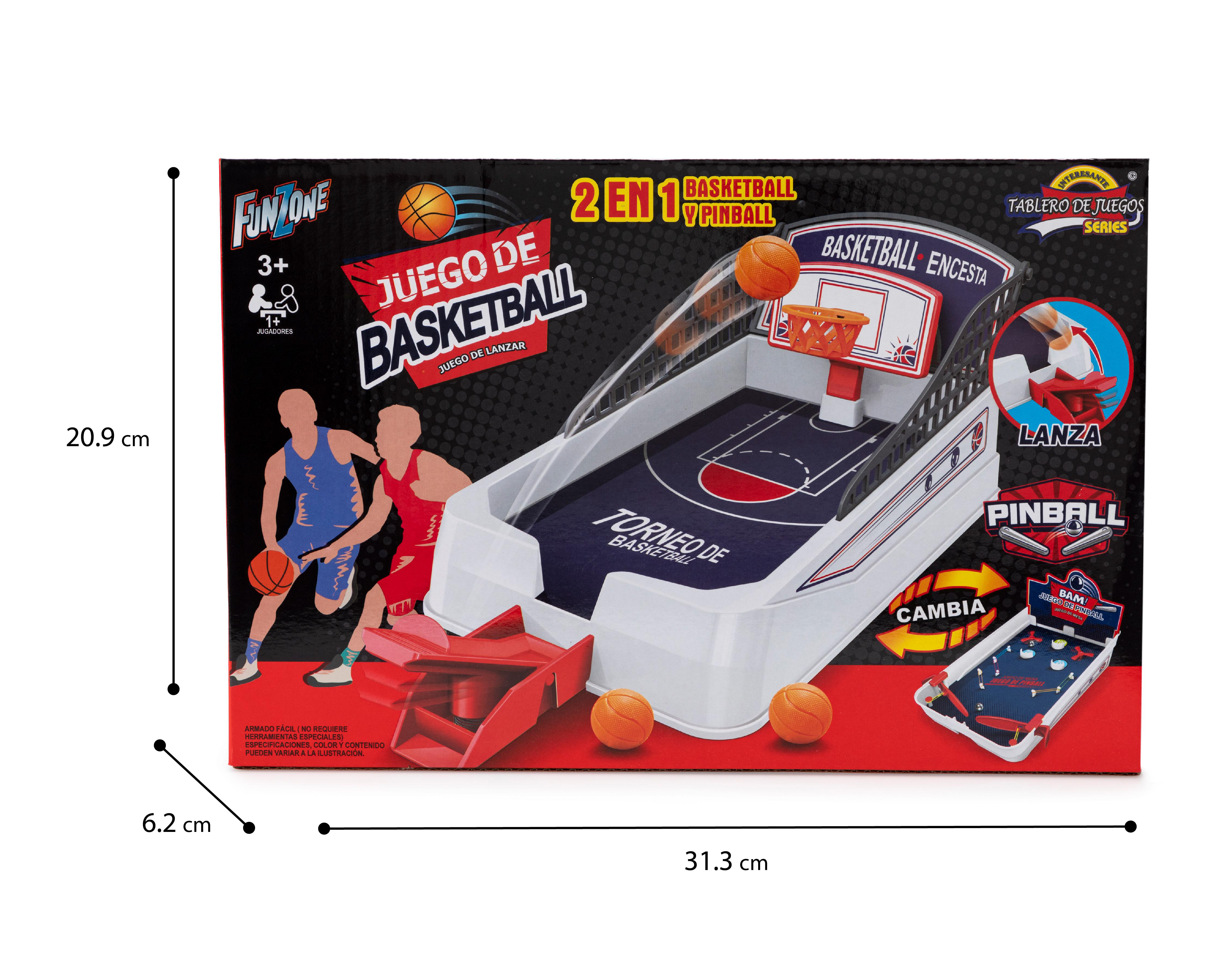 Foto 4 pulgar | Tablero de Pinball y Basquetbol Funzone