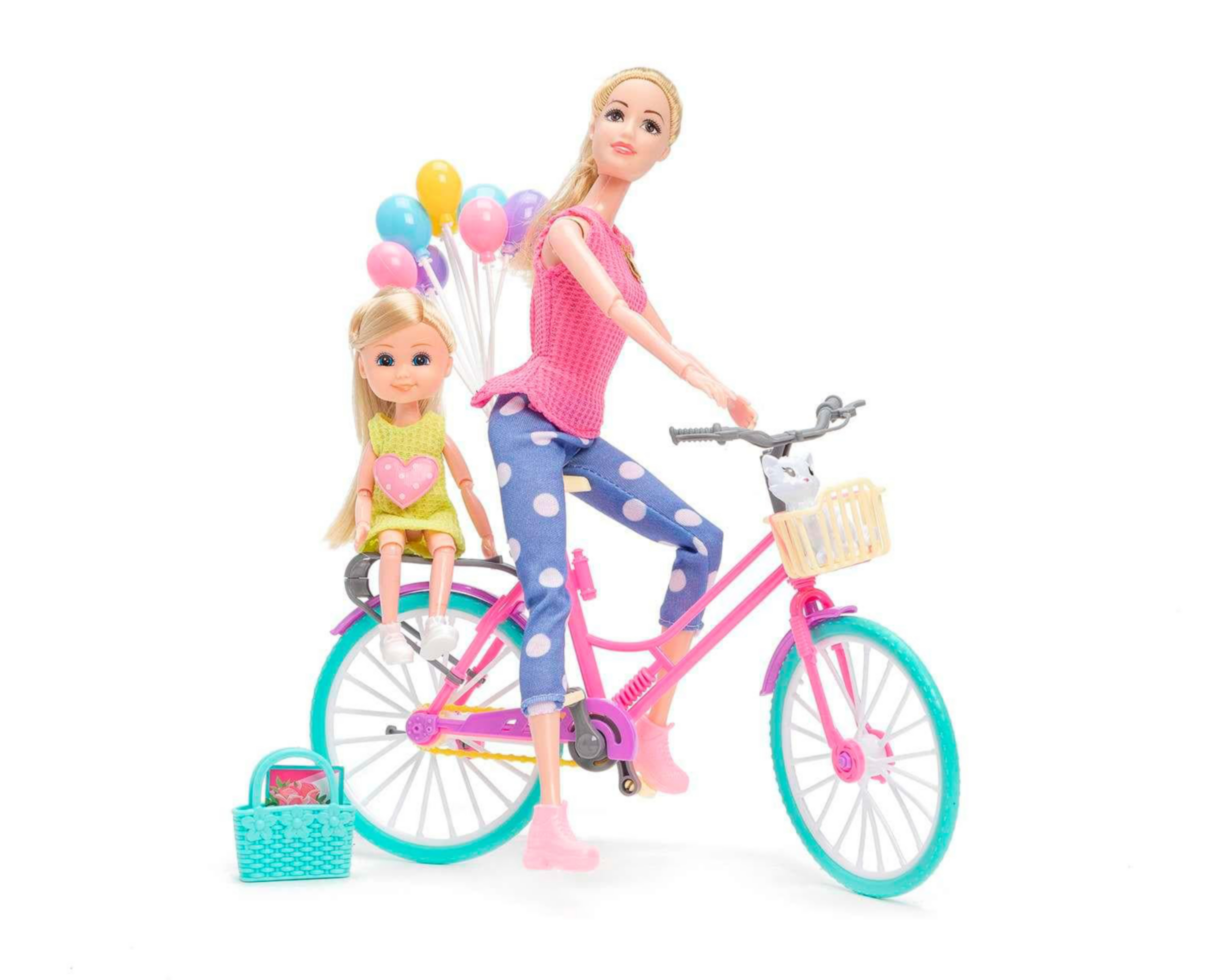 Muñeca Belúla con Bicicleta y Accesorios