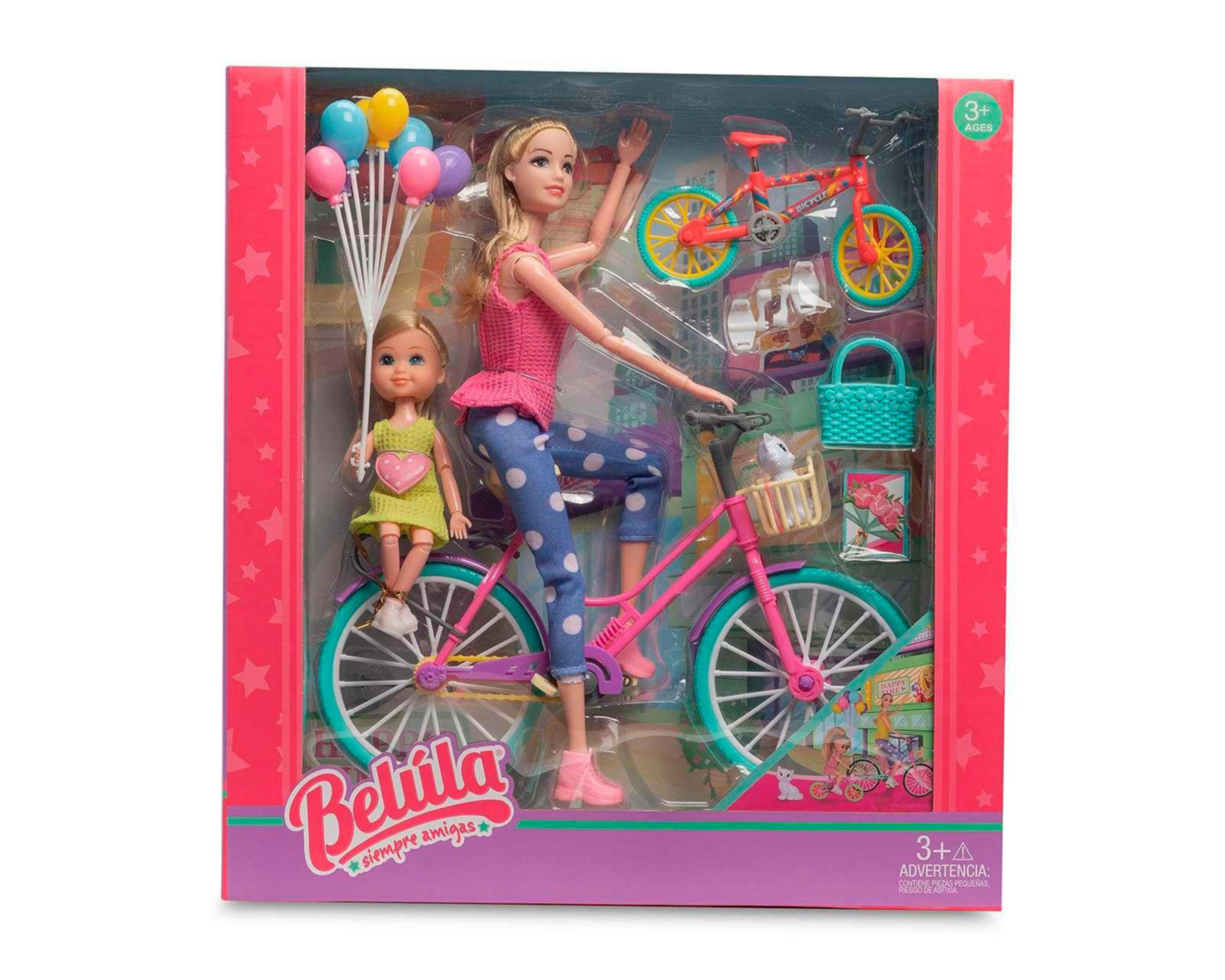 Foto 3 | Muñeca Belúla con Bicicleta y Accesorios