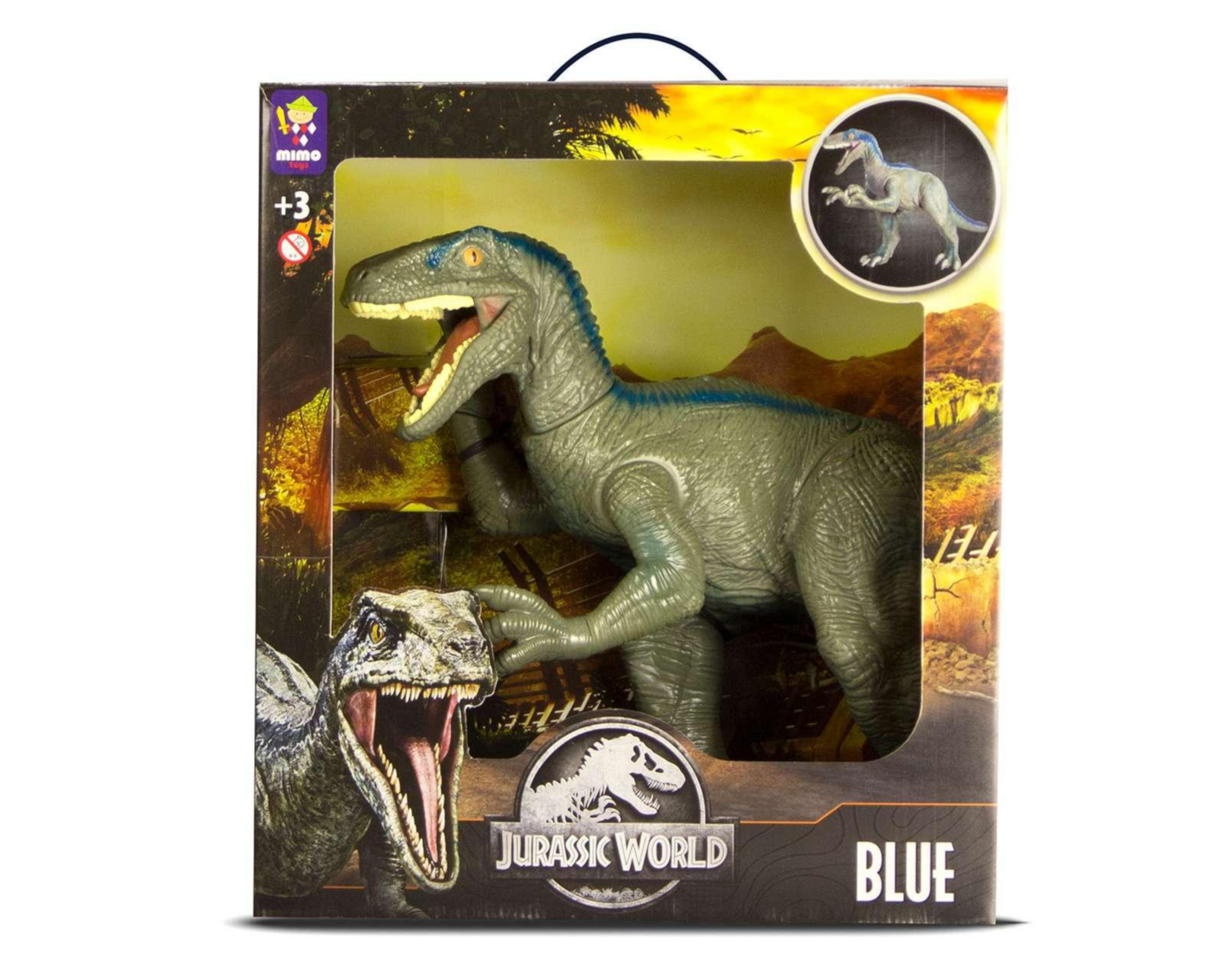 Foto 4 pulgar | Dinosaurio Jurassic World Blue