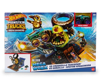 Foto 6 | Pista Hot Wheels Monster Trucks Mega Wrex vs Gorzilla