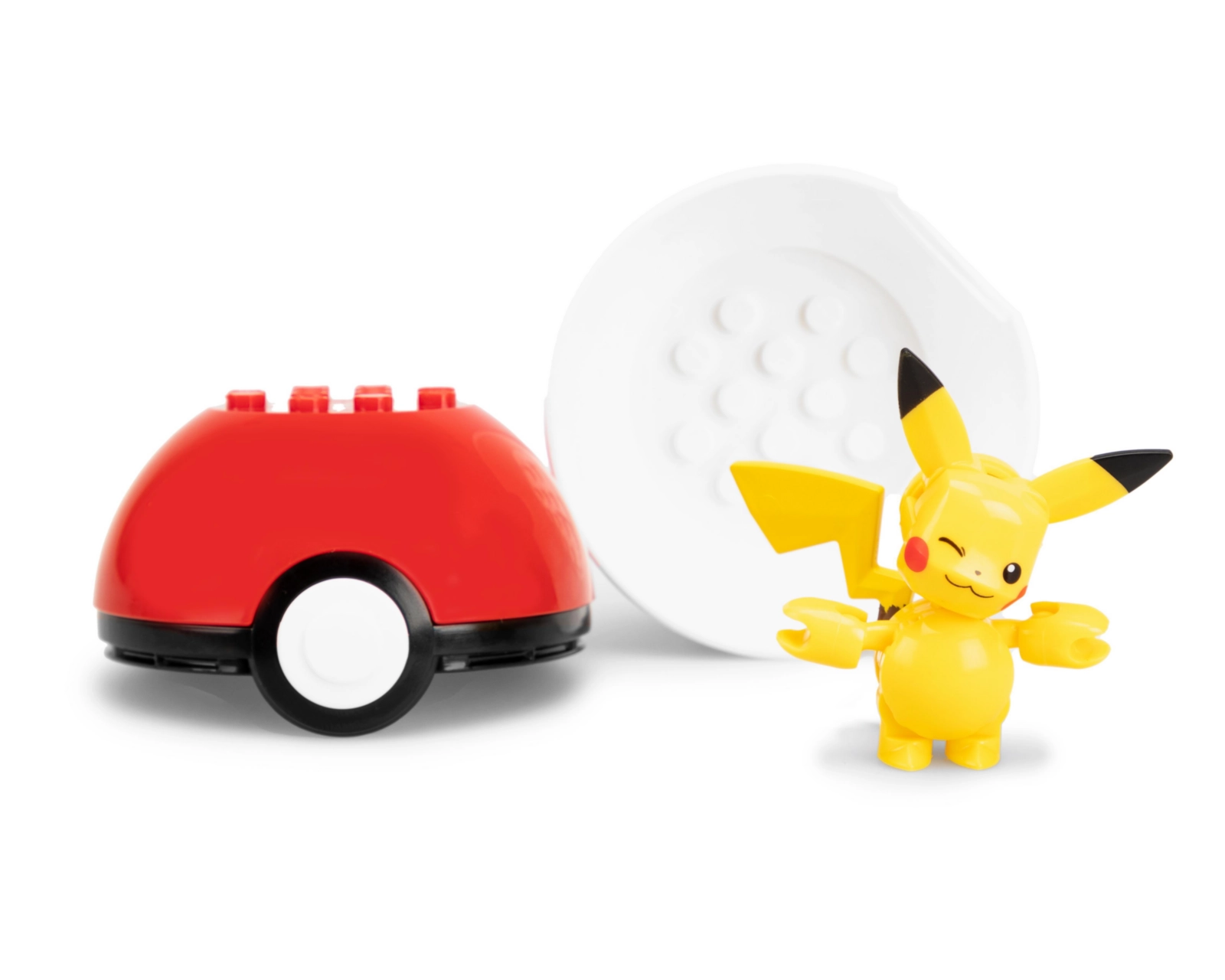 Foto 4 pulgar | Figura Mega Construx Pokebola Pikachu