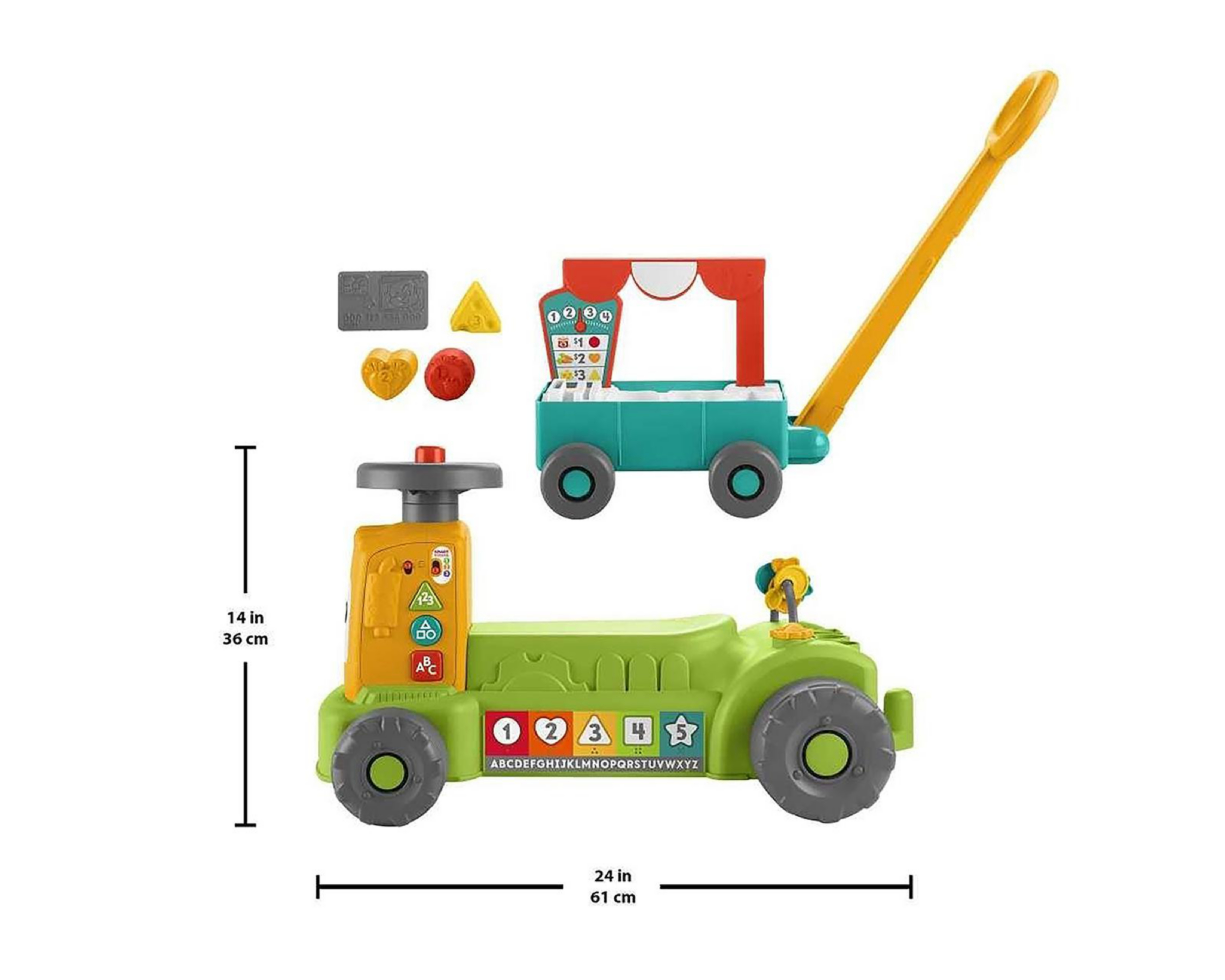 Foto 6 pulgar | Montable Fisher-Price Tractor de Aprendizaje 4 en 1