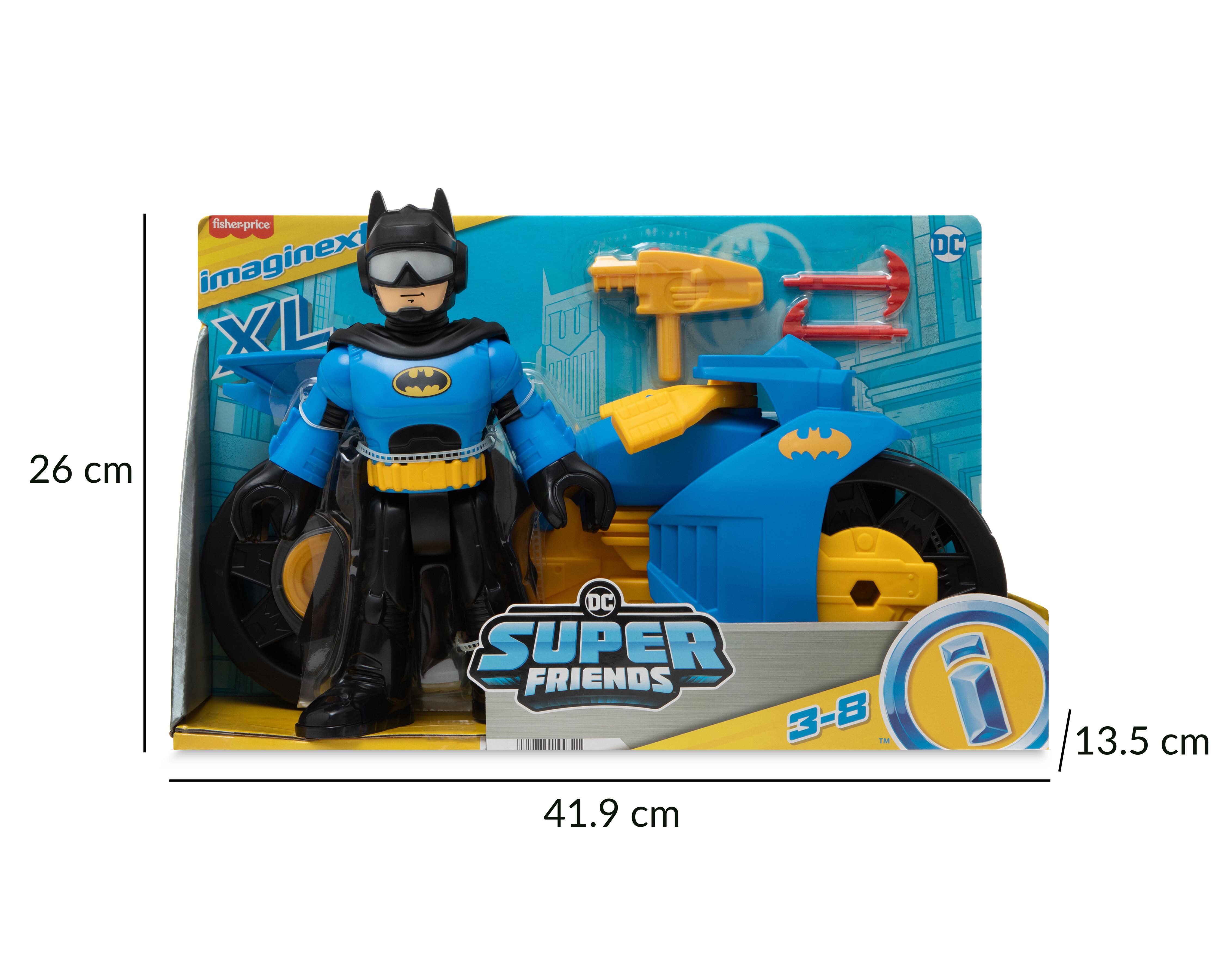 Batimoto XL y Batman Imaginext Fisher Price DC Super Friends Coppel