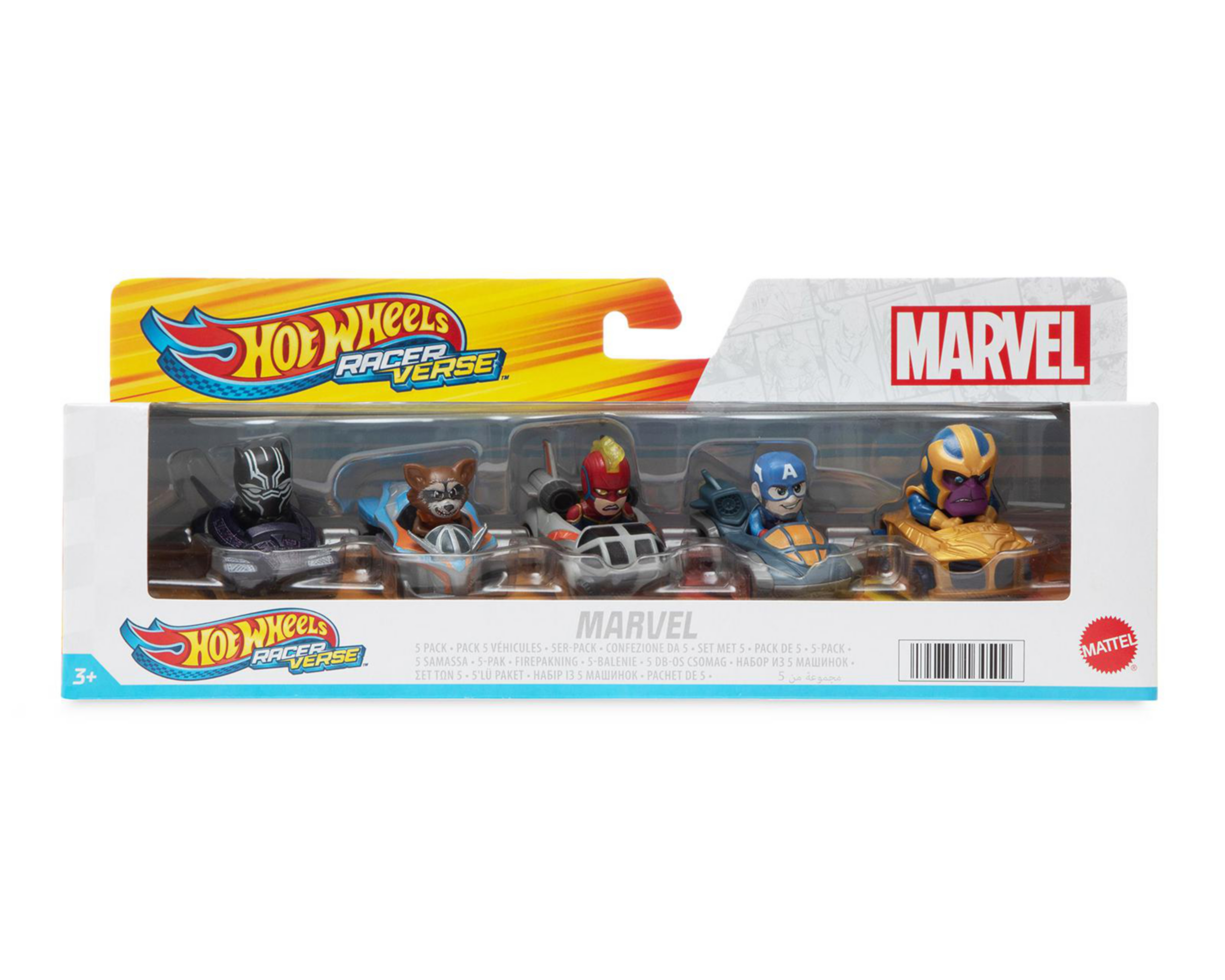 Vehículo Hot Wheels RacerVerse Marvel 5 Piezas