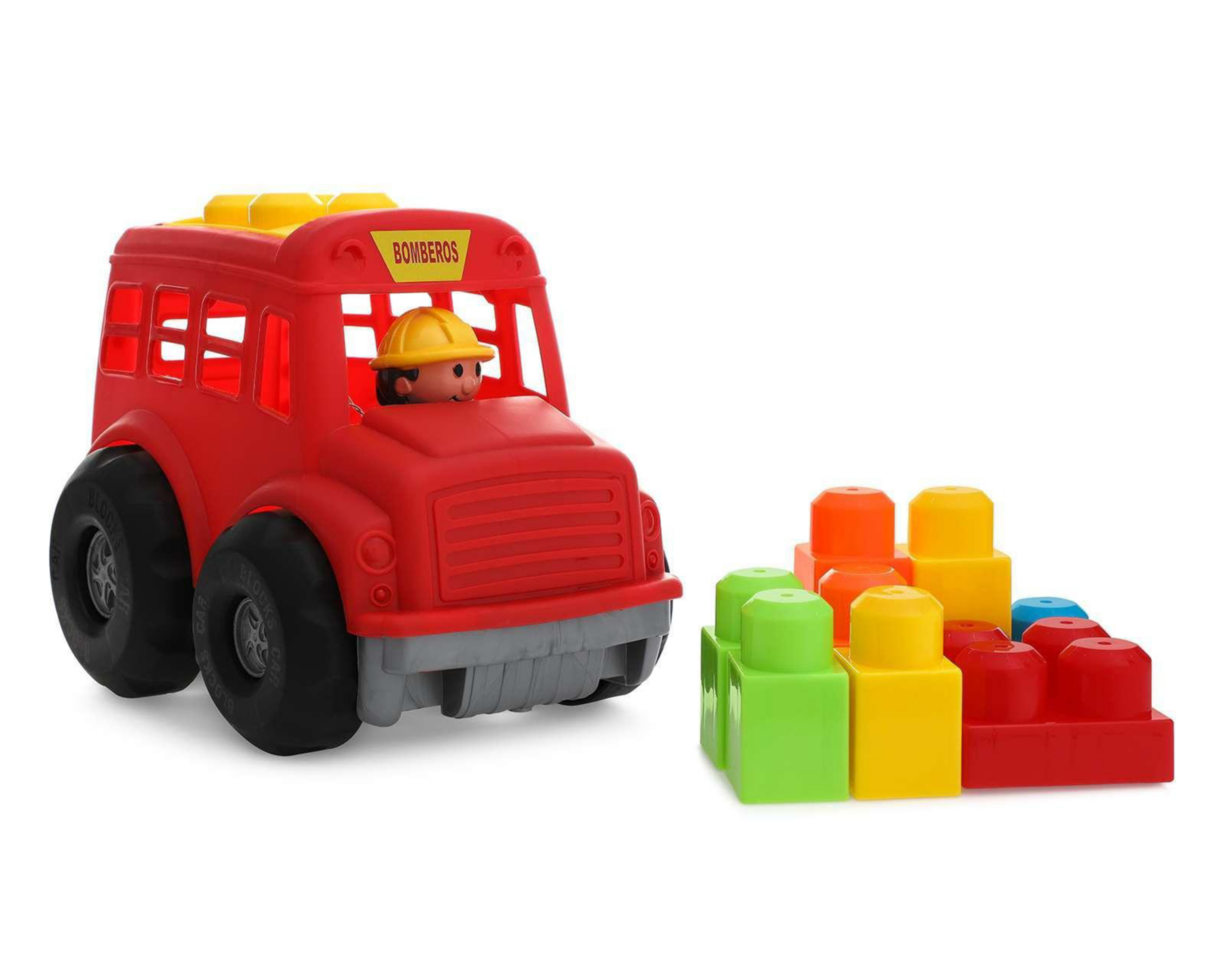 Camión y Bloques de Construcción Kidz Corner 10 Piezas $149