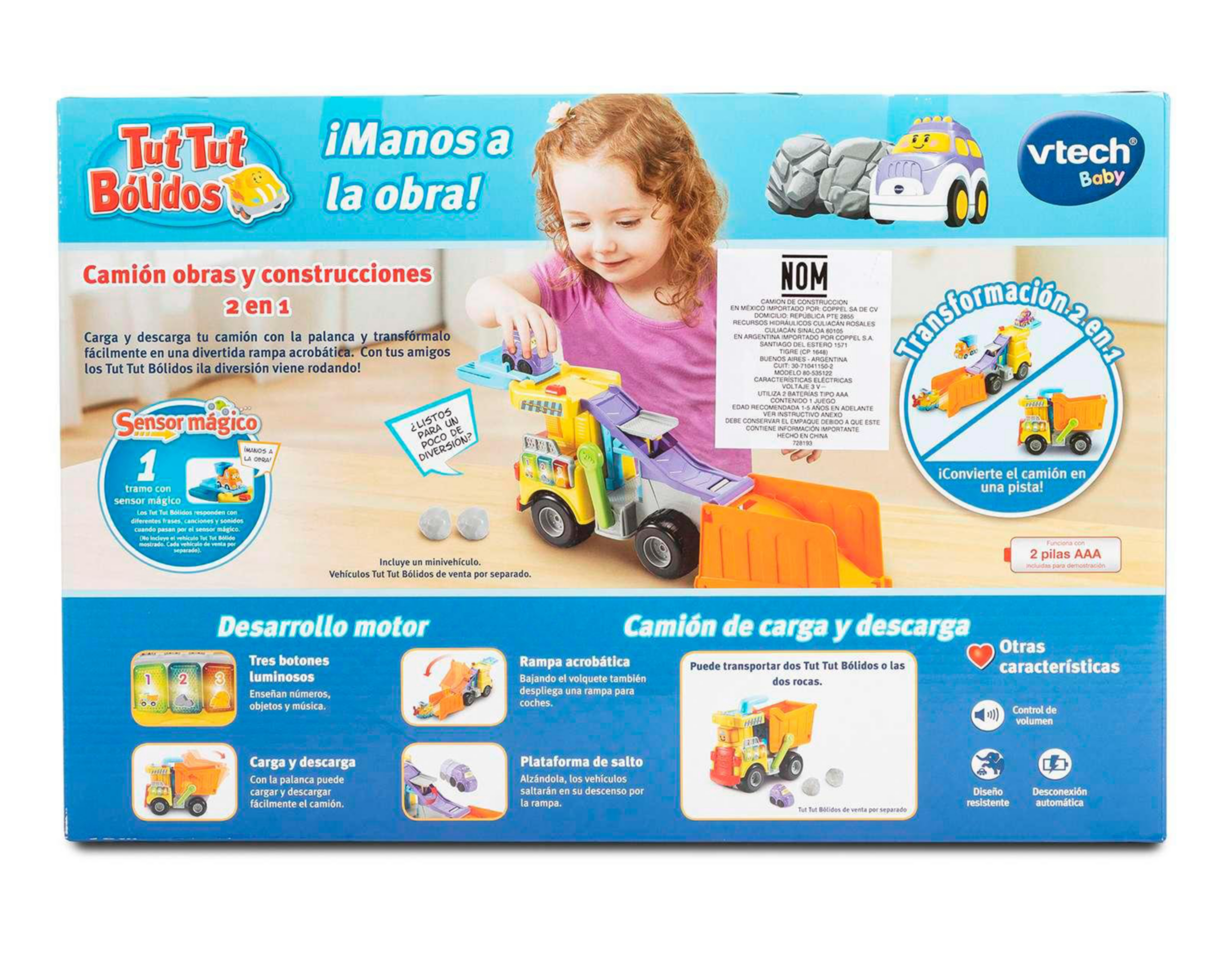 Foto 3 pulgar | Vehículo de Construcción Vtech Baby con Accesorios
