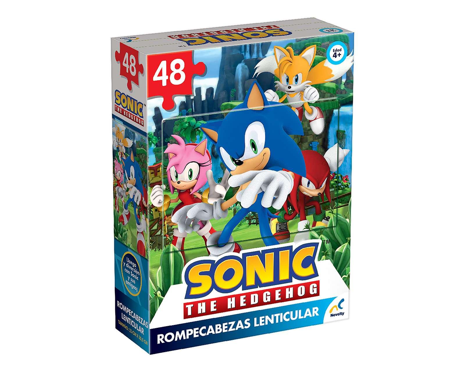 Foto 3 pulgar | Rompecabezas Lenticular Sonic 48 Piezas