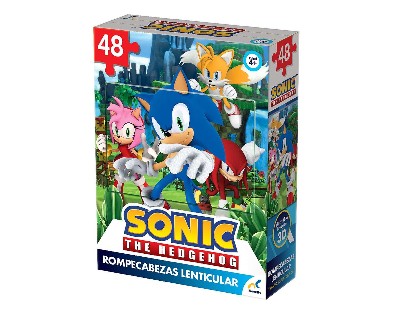 Foto 3 | Rompecabezas Lenticular Sonic 48 Piezas