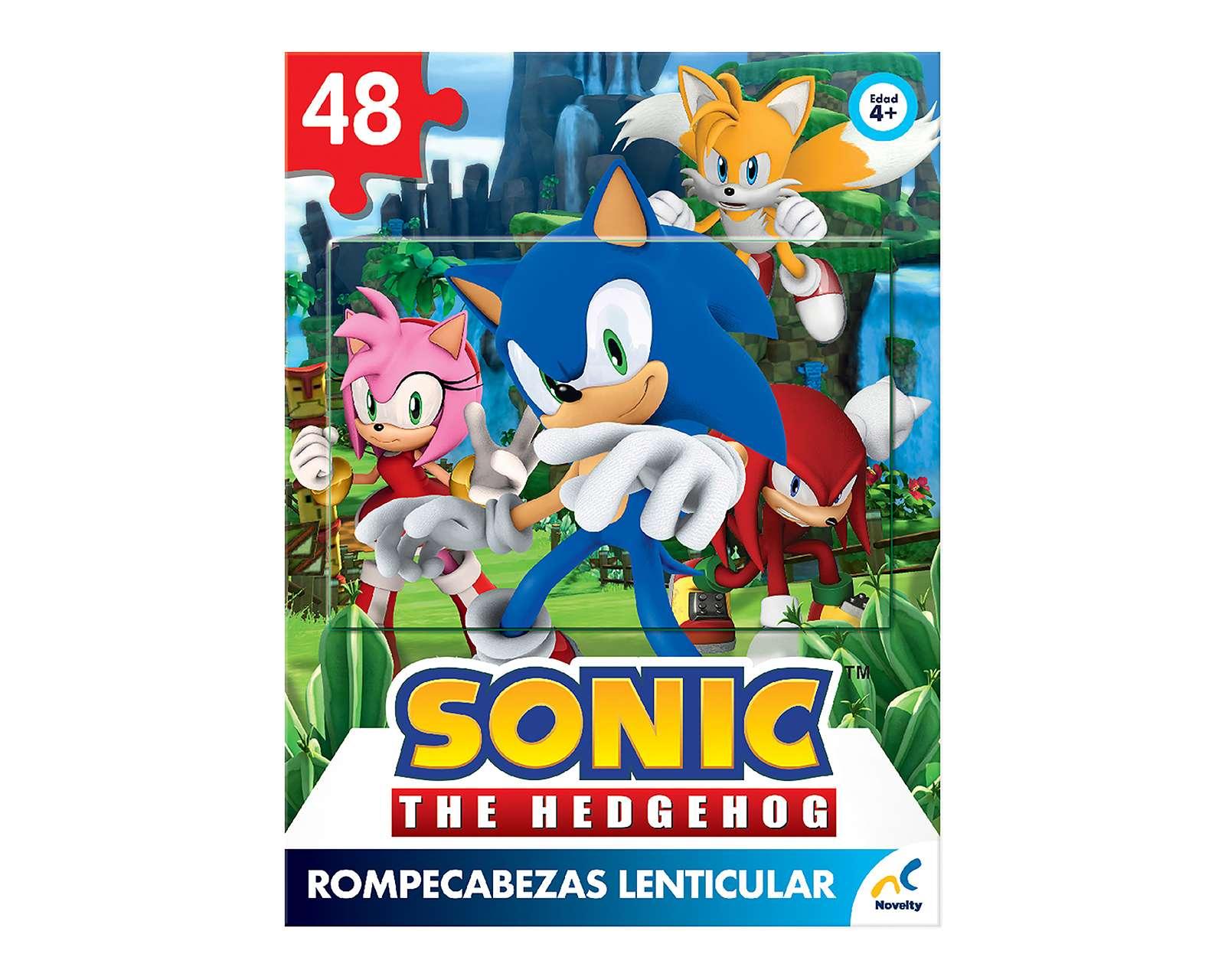 Foto 5 pulgar | Rompecabezas Lenticular Sonic 48 Piezas