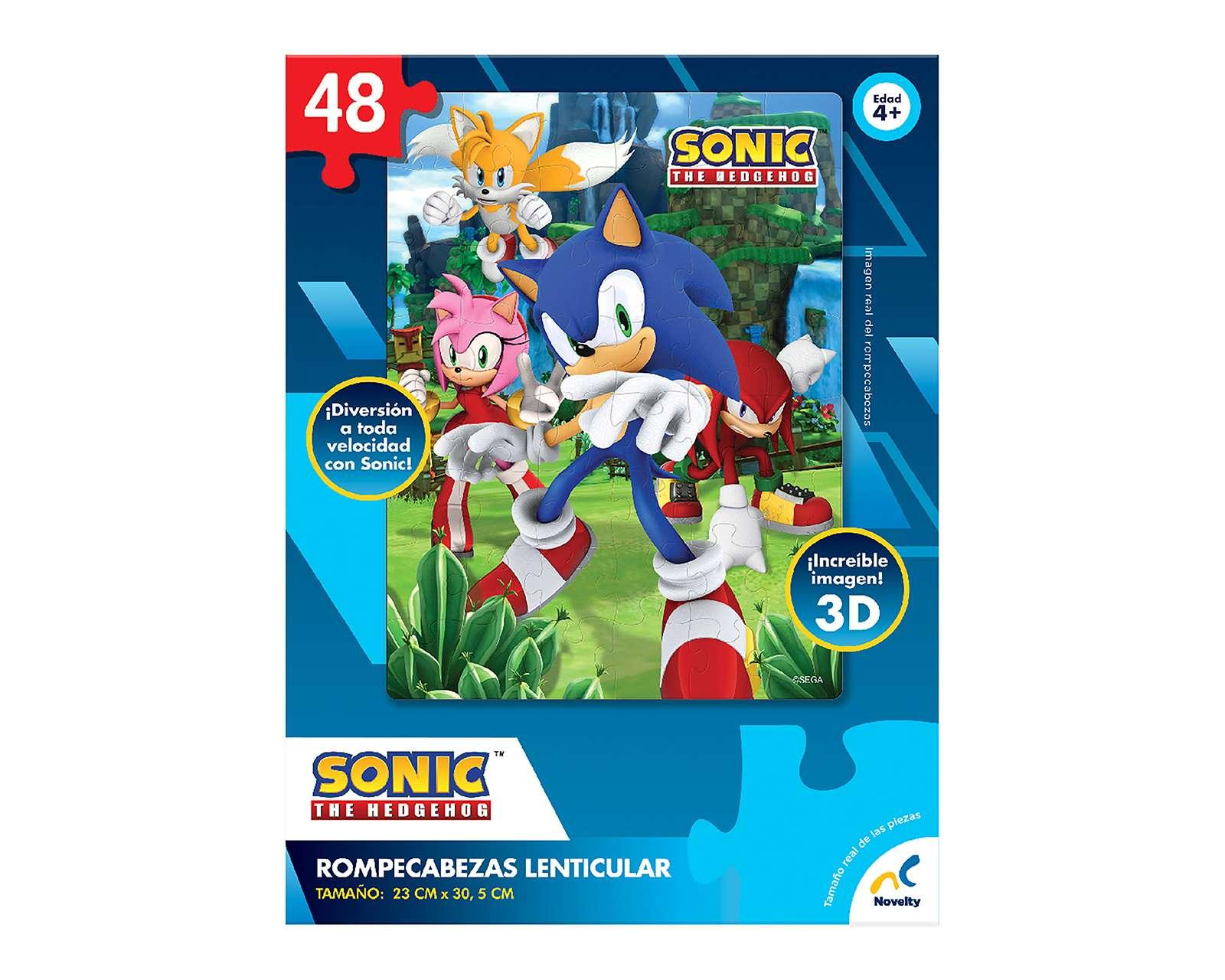 Foto 5 | Rompecabezas Lenticular Sonic 48 Piezas