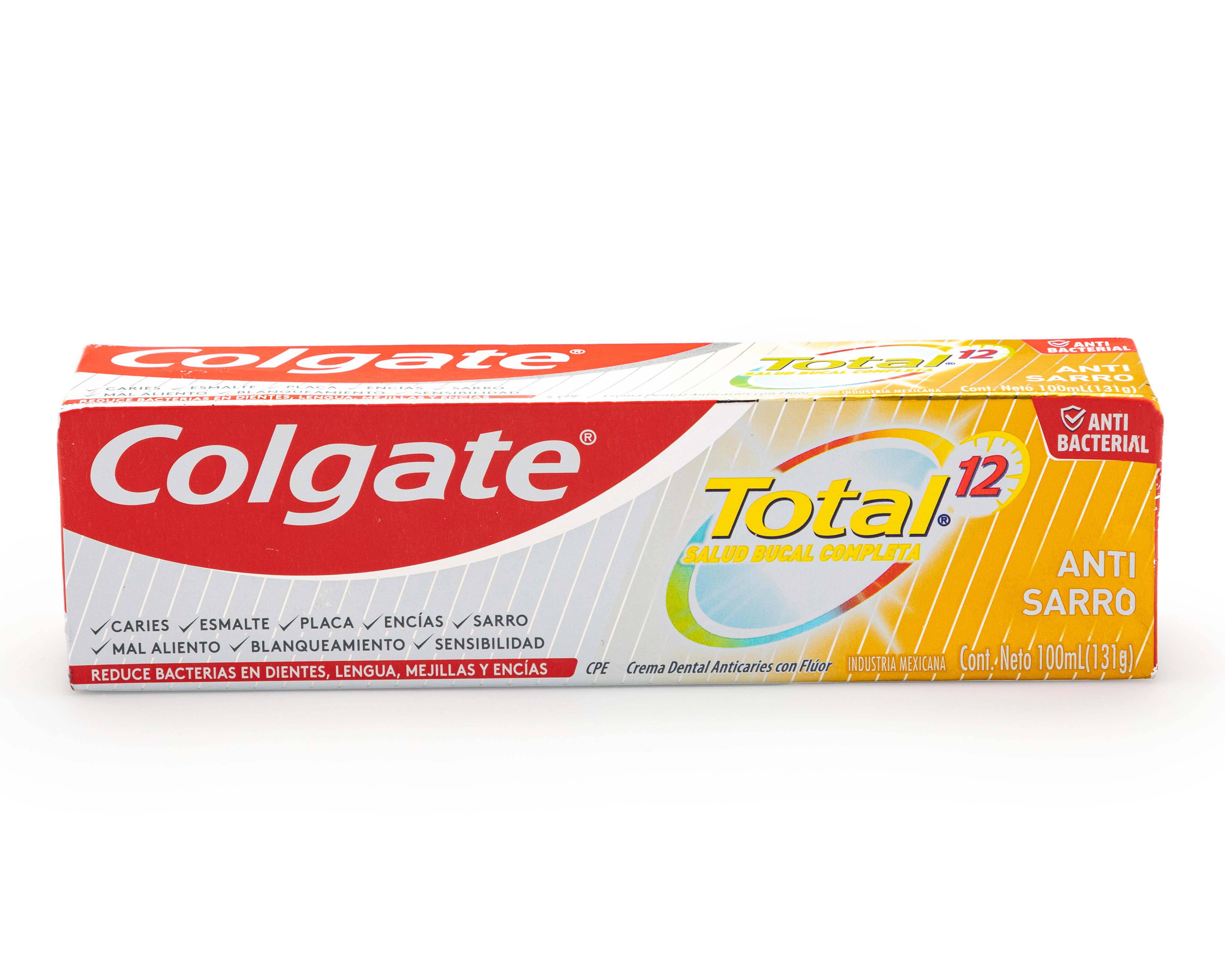 Foto 2 pulgar | Pasta Dental Colgate Total Antisarro 100 ml