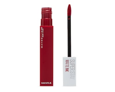 Foto 2 | Labial Líquido Maybelline SuperStay Matte Ink Exhilator Rojo