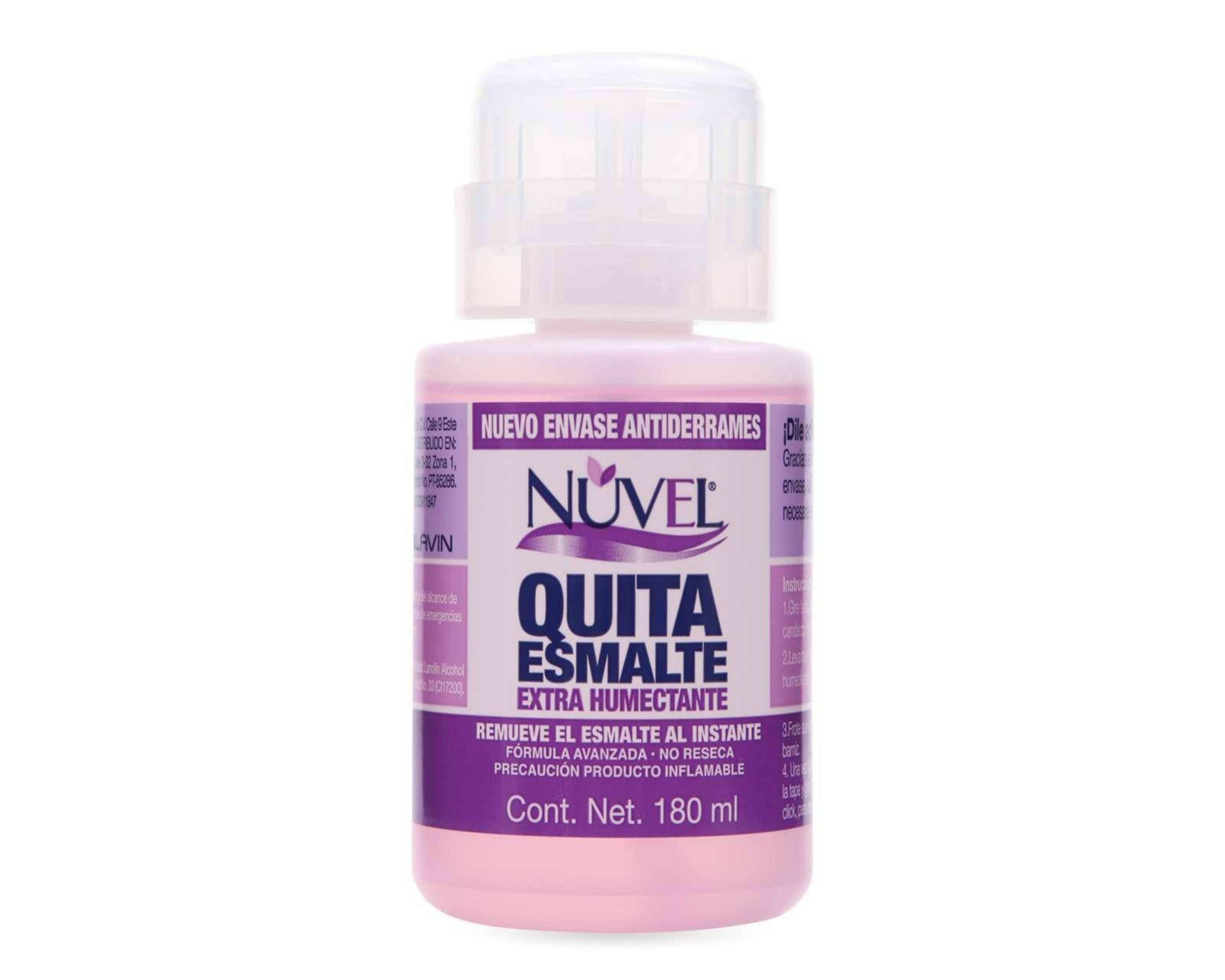 Quita Esmalte con Extra Humectante Nuvel