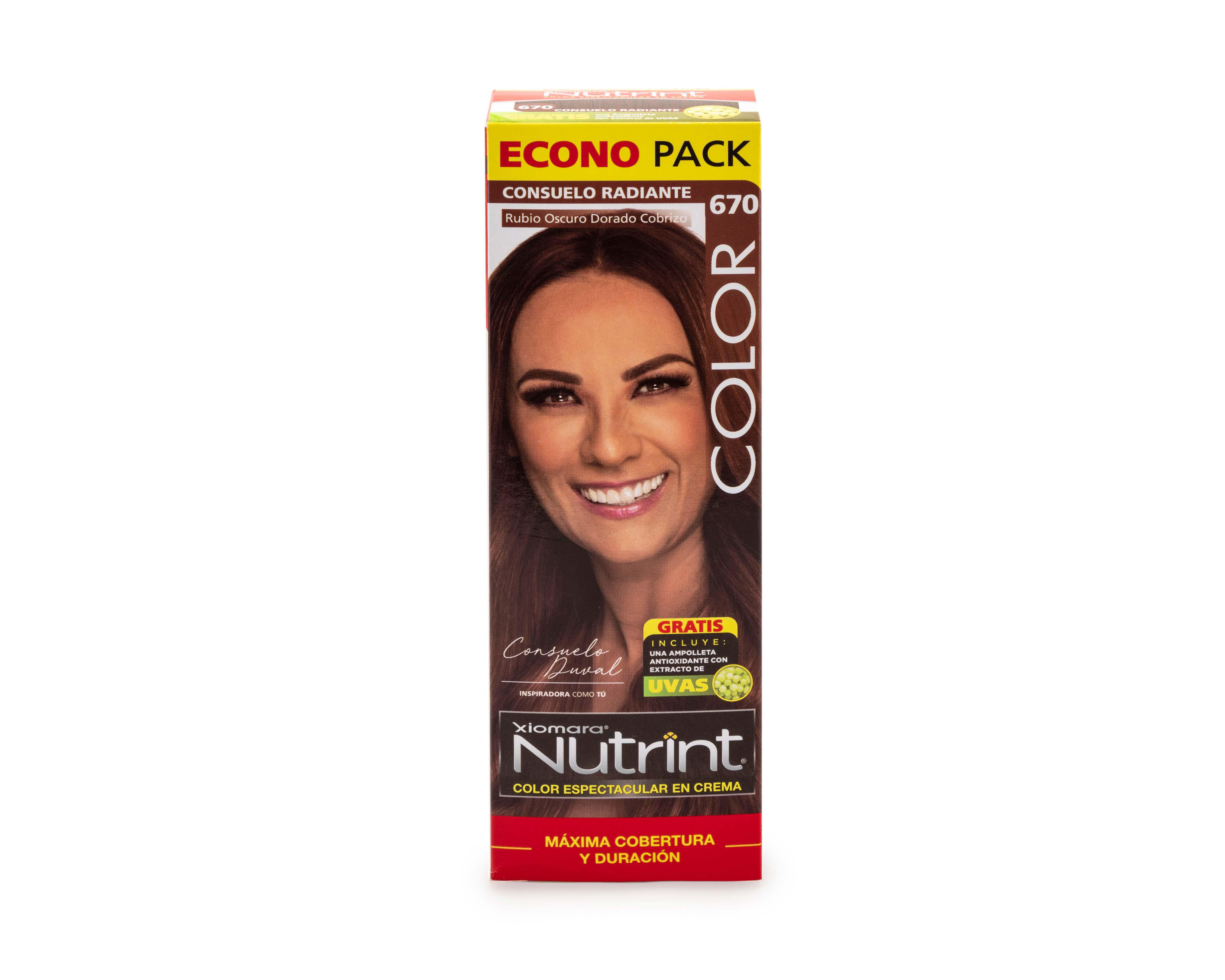 Tinte para Cabello Xiomara Nutrint 670 Rubio Oscuro Dorado Cobrizo