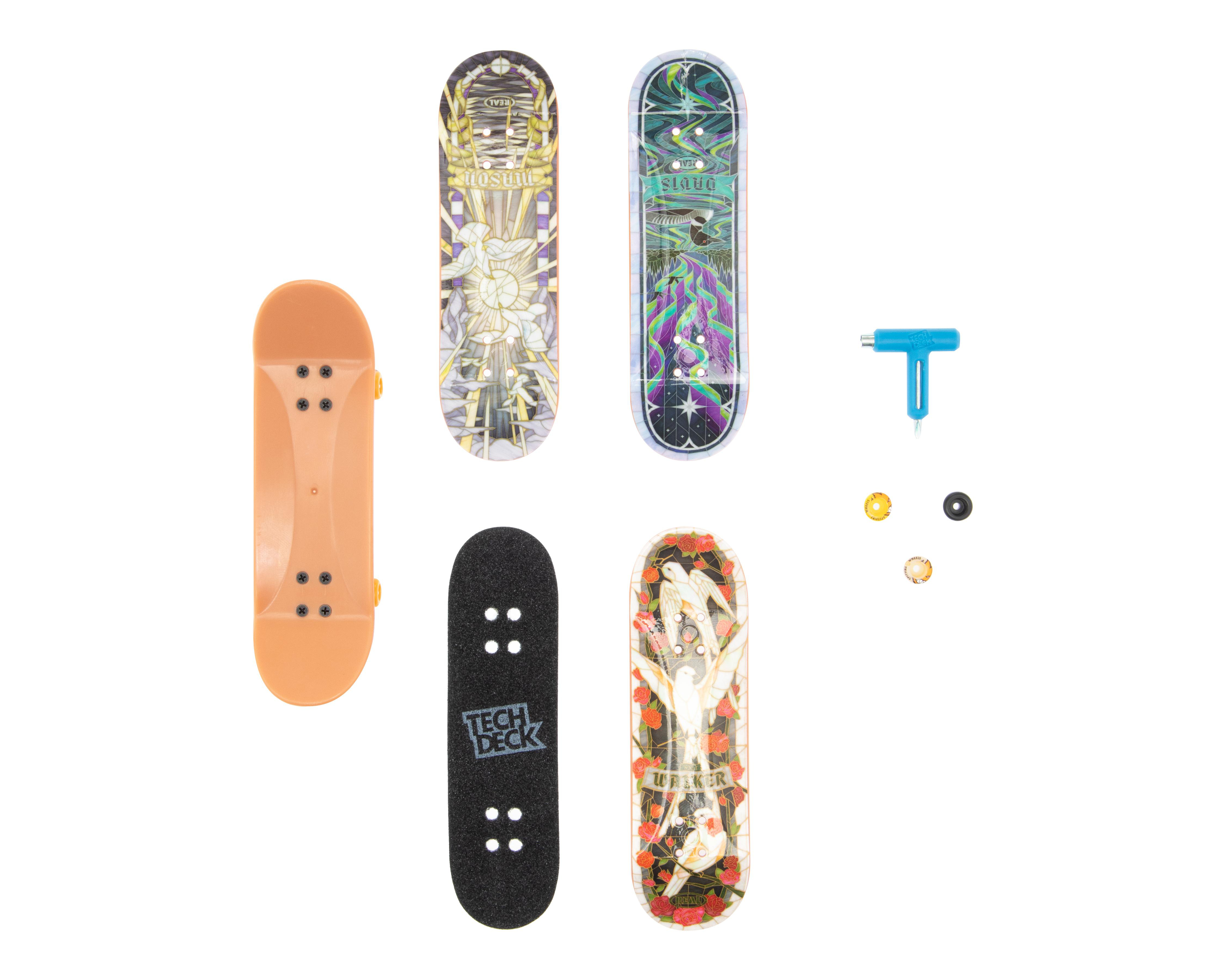 Patinetas para Dedos Tech Deck Real Skateboards con Accesorios